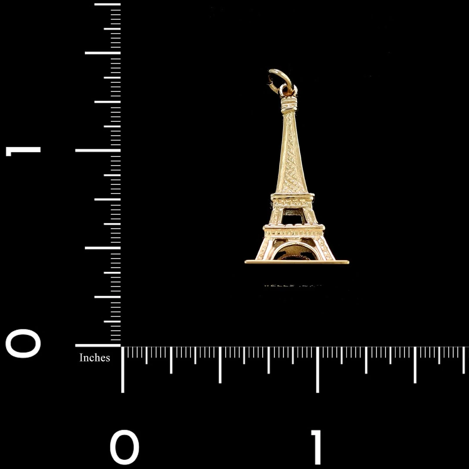 14K Yellow Gold Estate Eiffel Tower Charm - Image 2