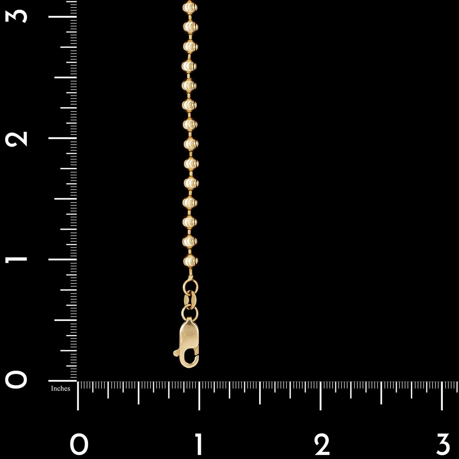 14K Yellow Gold Estate Fancy Link Beaded Bracelet - Image 3