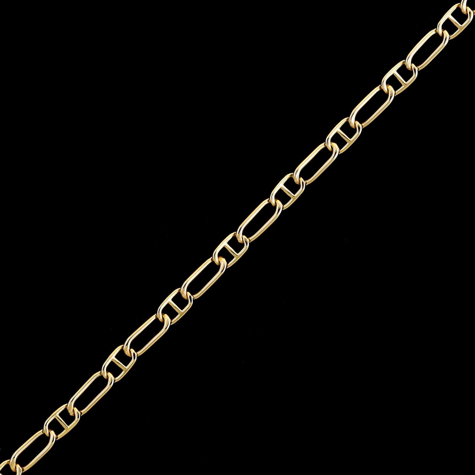 14K Yellow Gold Estate Fancy Link Bracelet - Image 2