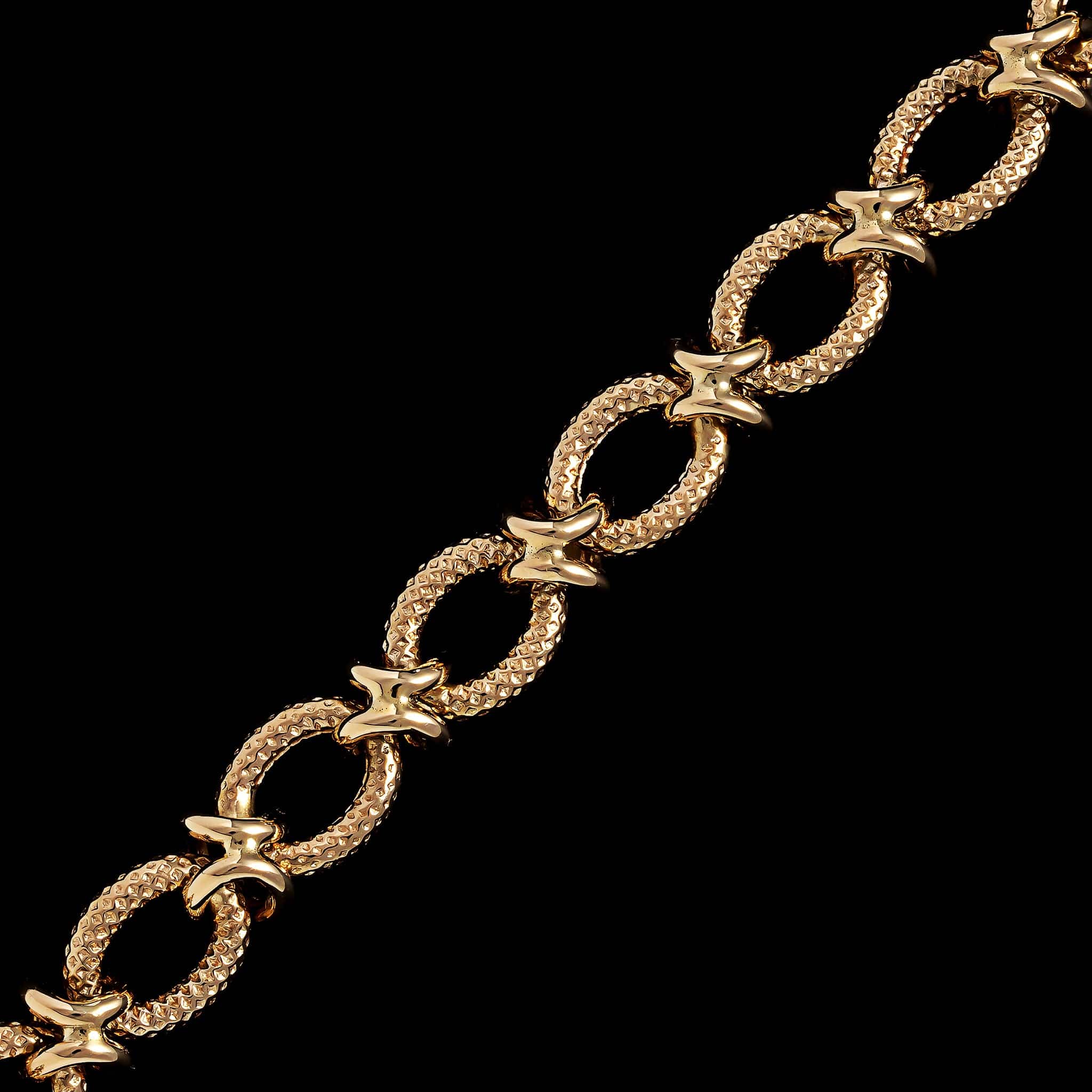 14K Yellow Gold Estate Fancy Link Bracelet - Image 2