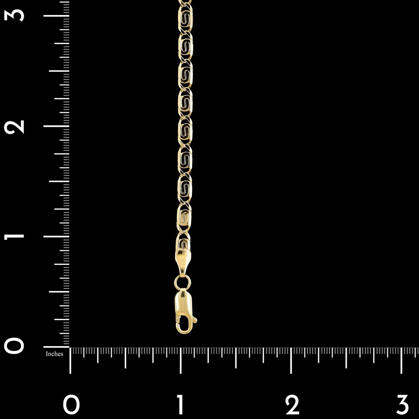 14K Yellow Gold Estate Fancy Link Bracelet - Image 3