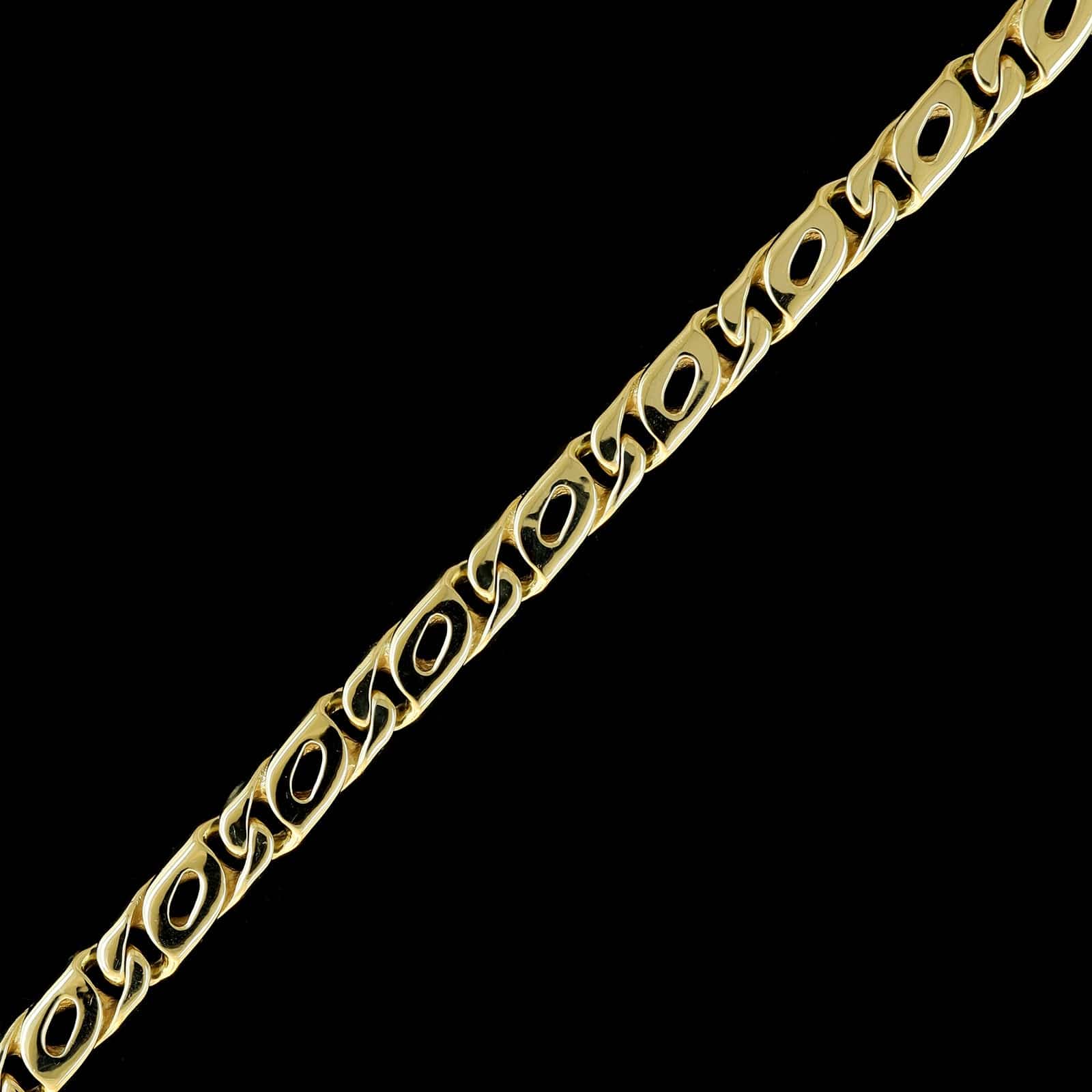 14K Yellow Gold Estate Fancy Link Bracelet - Image 2