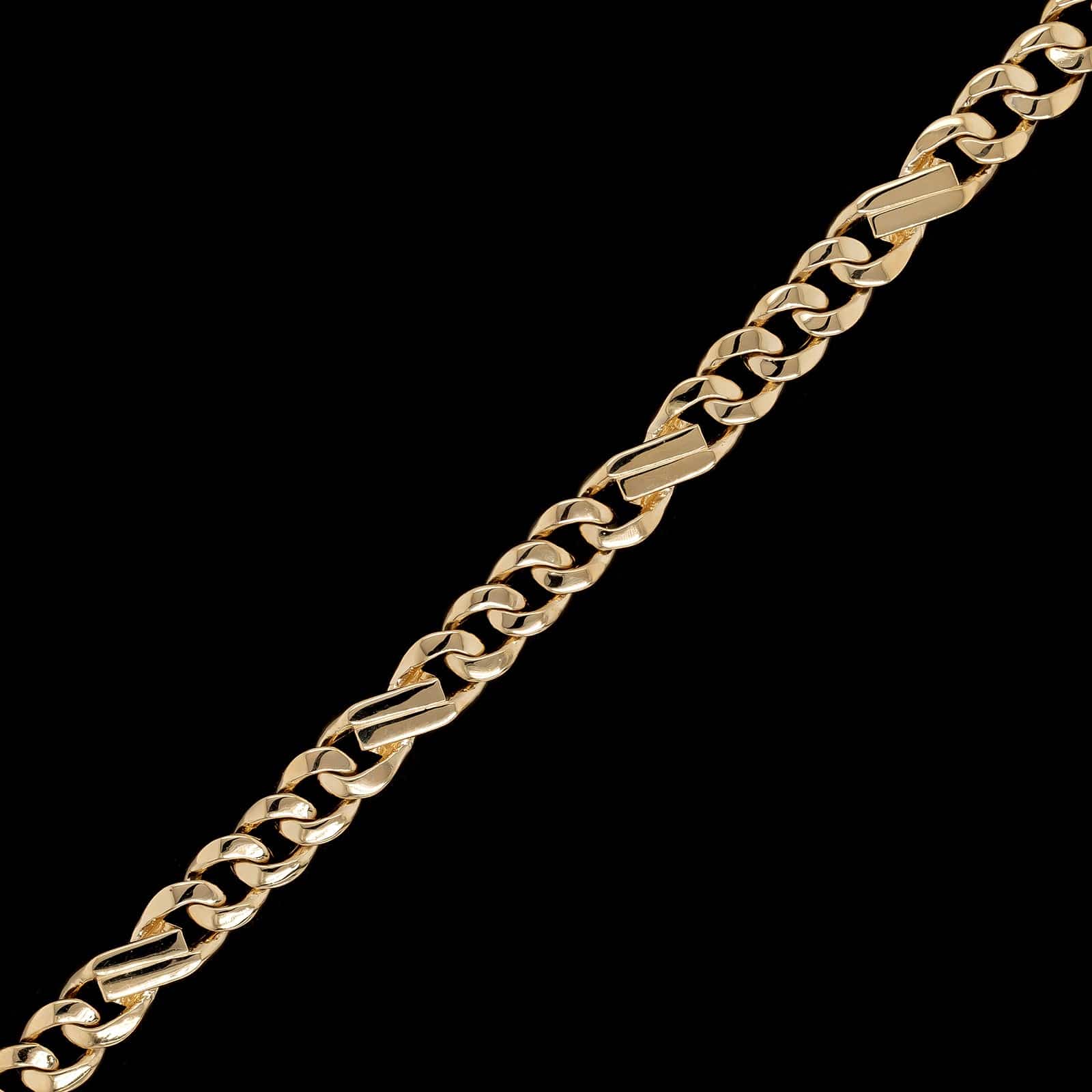 14K Yellow Gold Estate Fancy Link Bracelet - Image 2