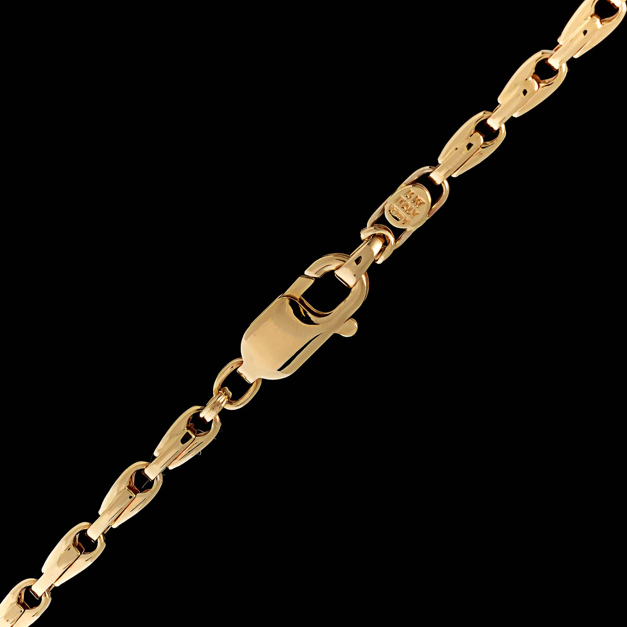 14K Yellow Gold Estate Fancy Link Chain - Image 2