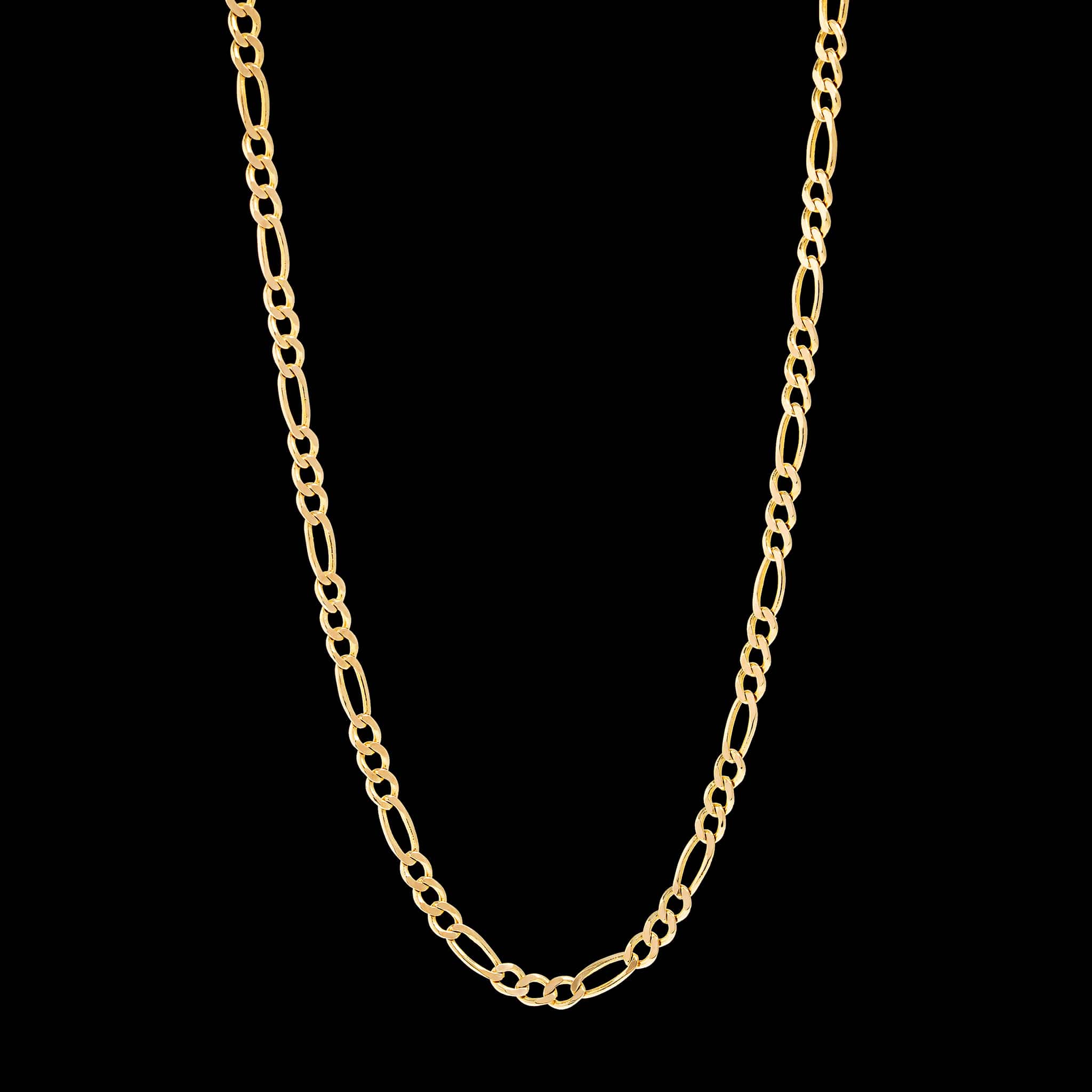 14K Yellow Gold Estate Figaro Chain