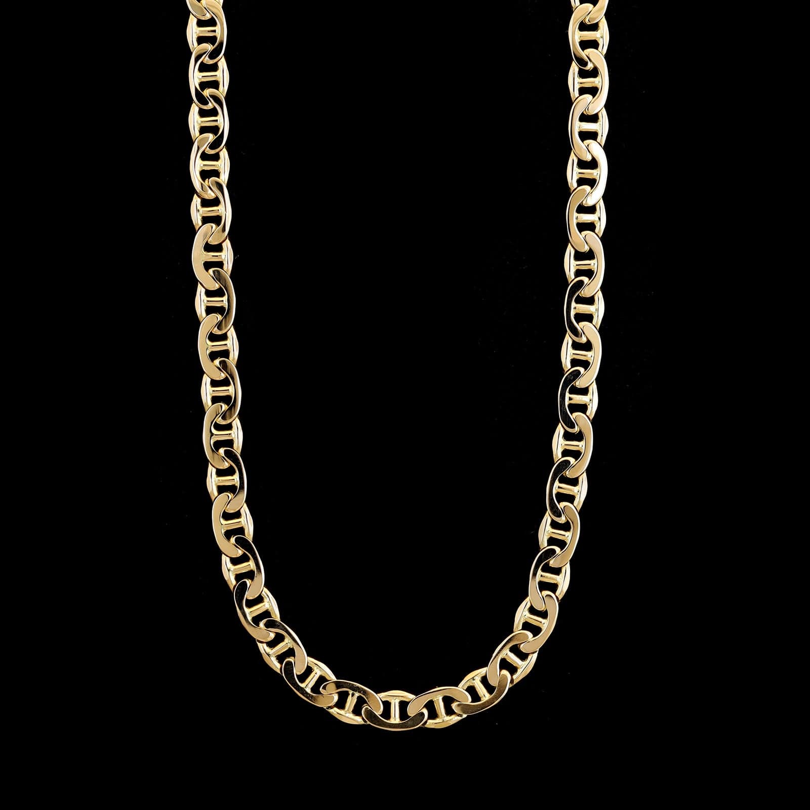 14K Yellow Gold Estate Flat Anchor Link Chain
