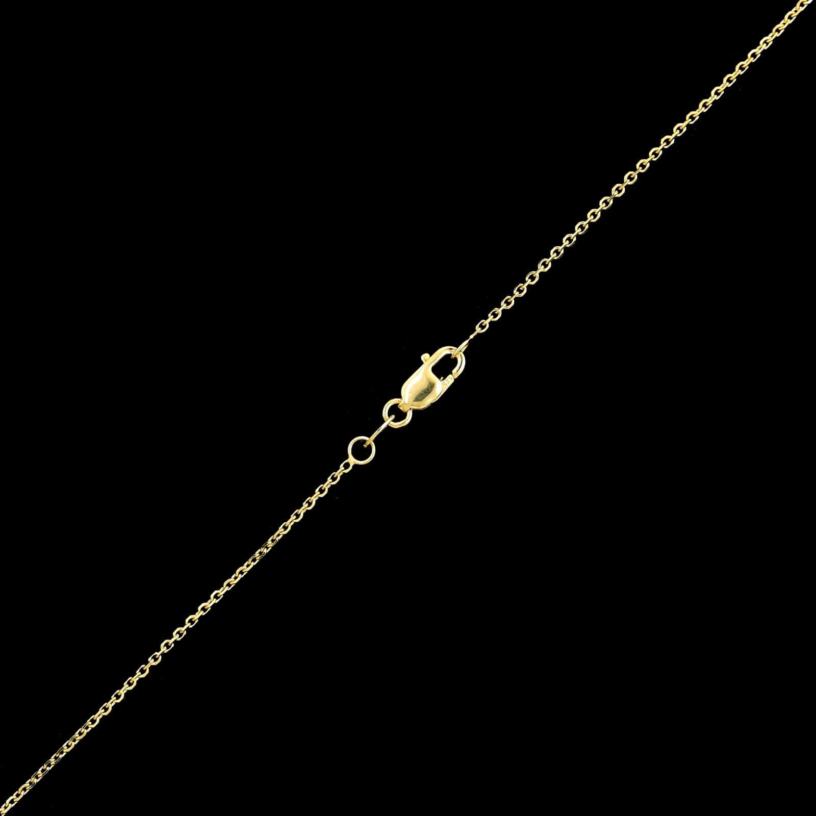 14K Yellow Gold Estate Garnet Pendant Necklace - Image 3