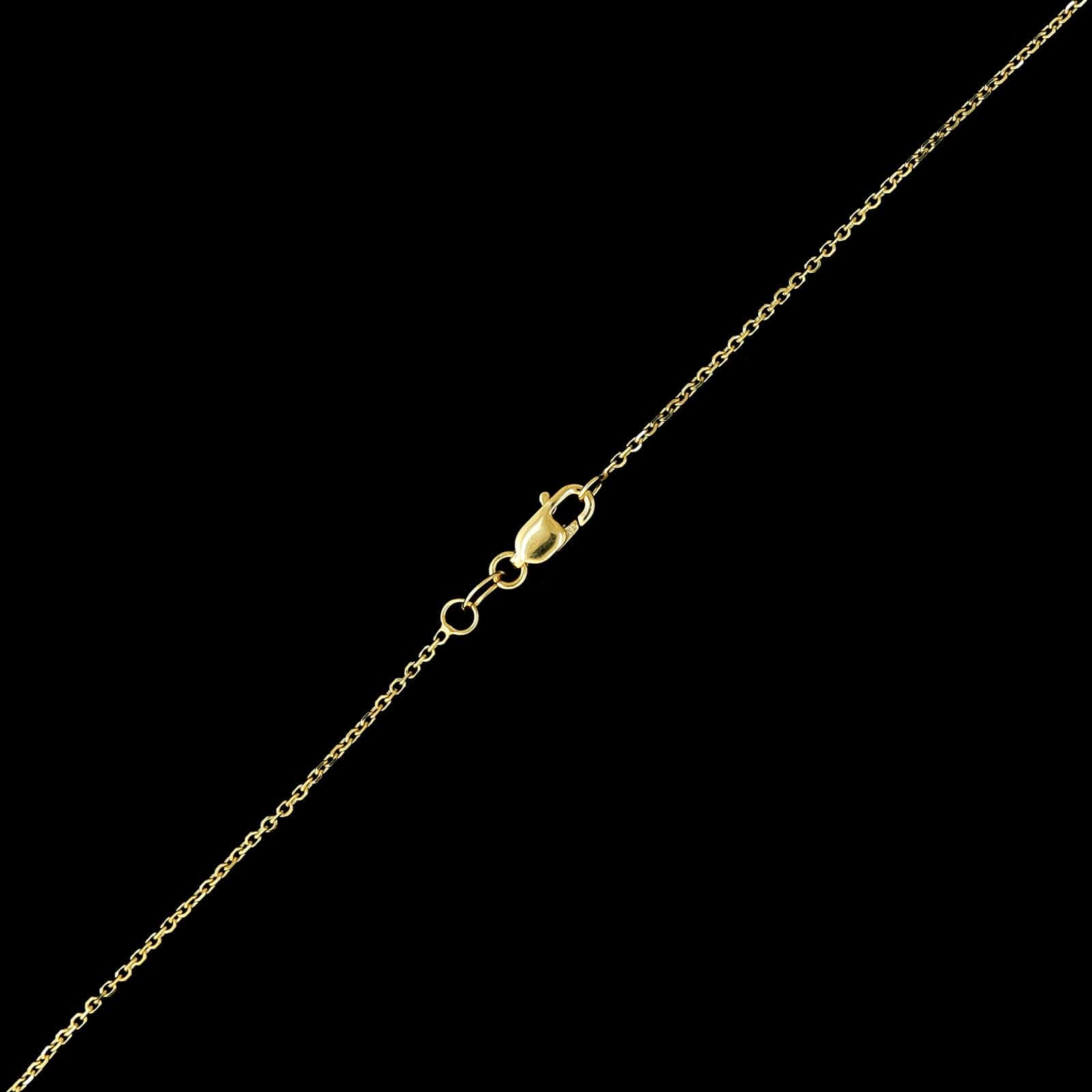 14K Yellow Gold Estate Garnet Pendant Necklace - Image 3