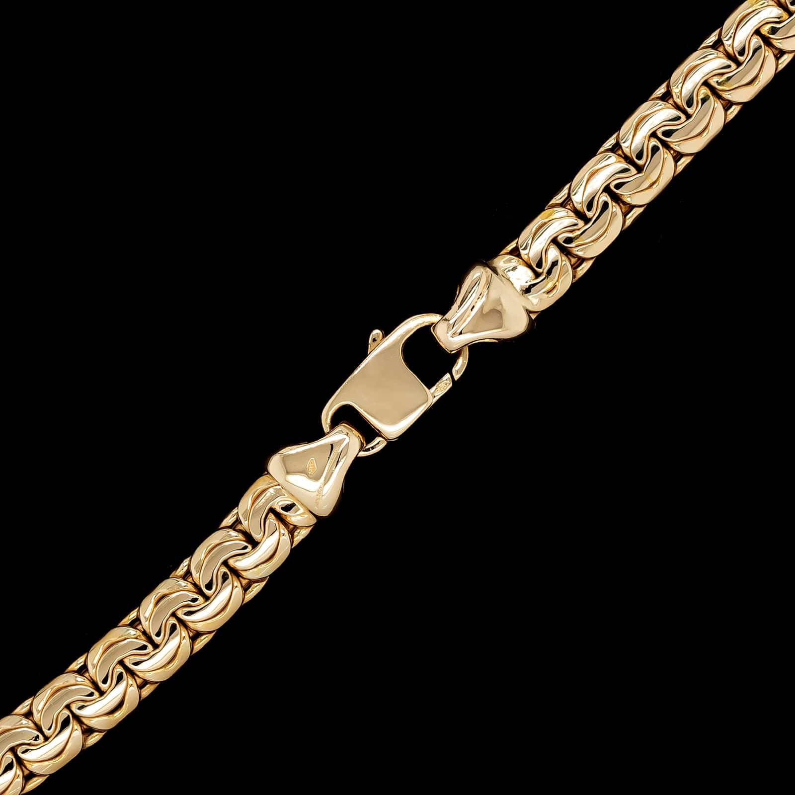 14K Yellow Gold Estate Graduated Fancy Link Necklace - Image 2