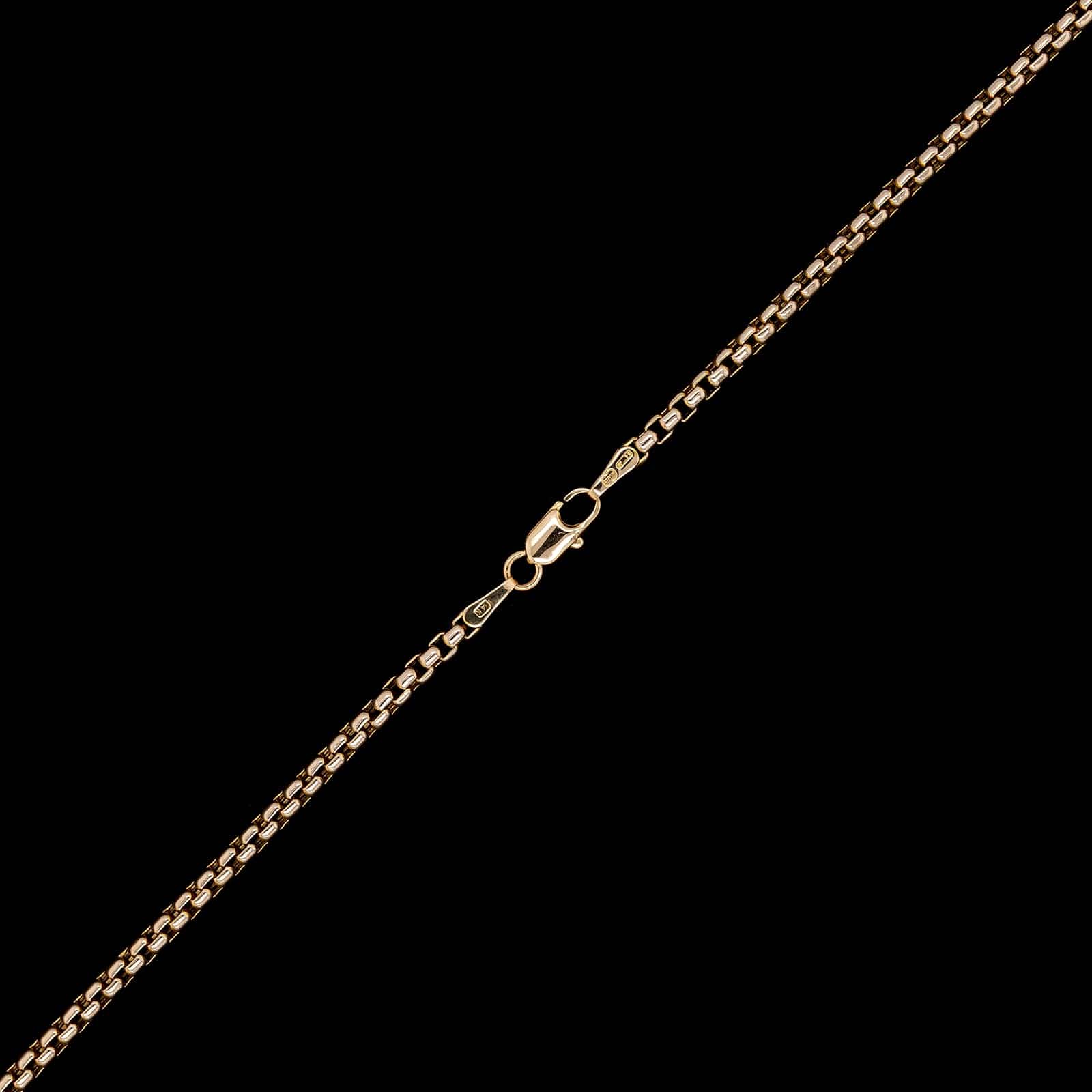 14K Yellow Gold Estate Hollow Box Chain - Image 2