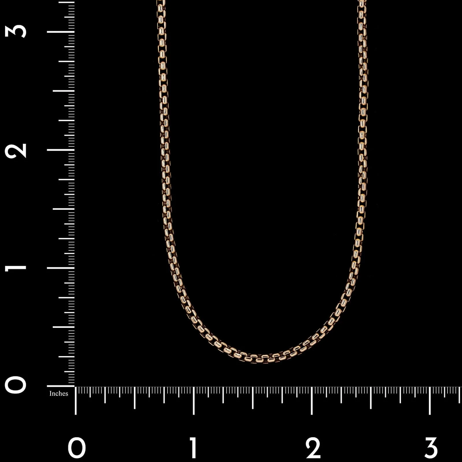 14K Yellow Gold Estate Hollow Box Chain - Image 3