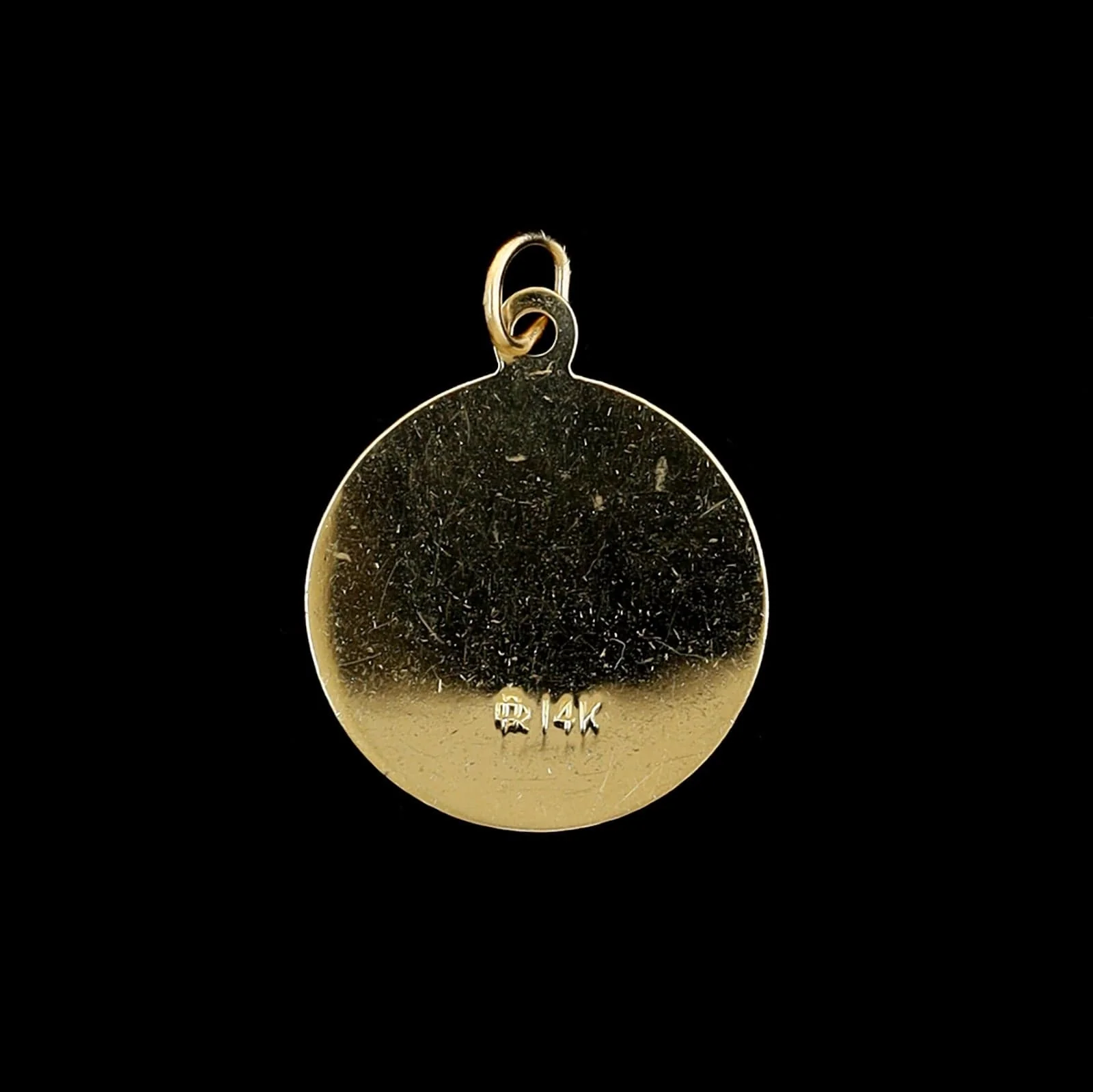 14K Yellow Gold Estate Holy Communion Medal - Image 2
