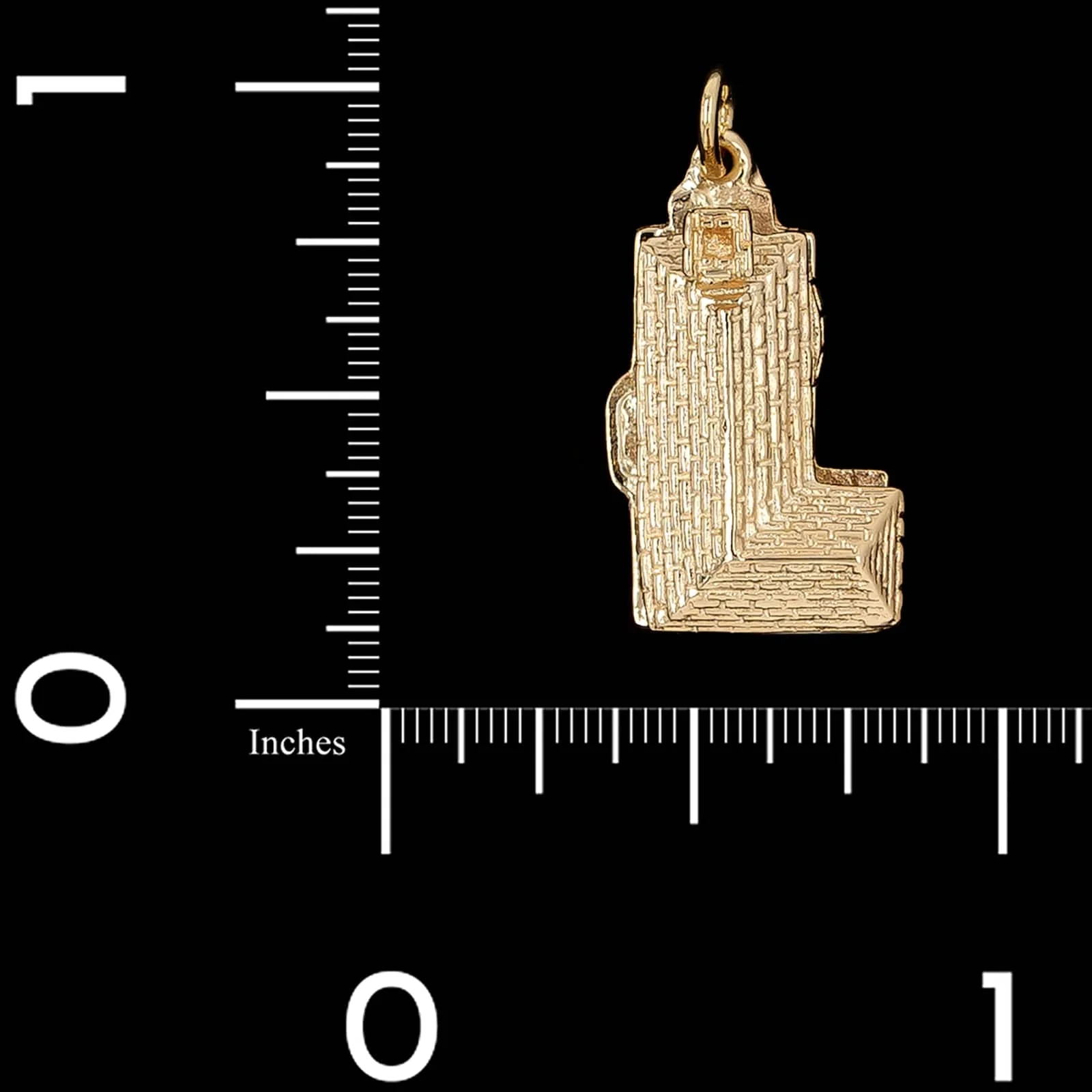 14K Yellow Gold Estate House Charm - Image 3