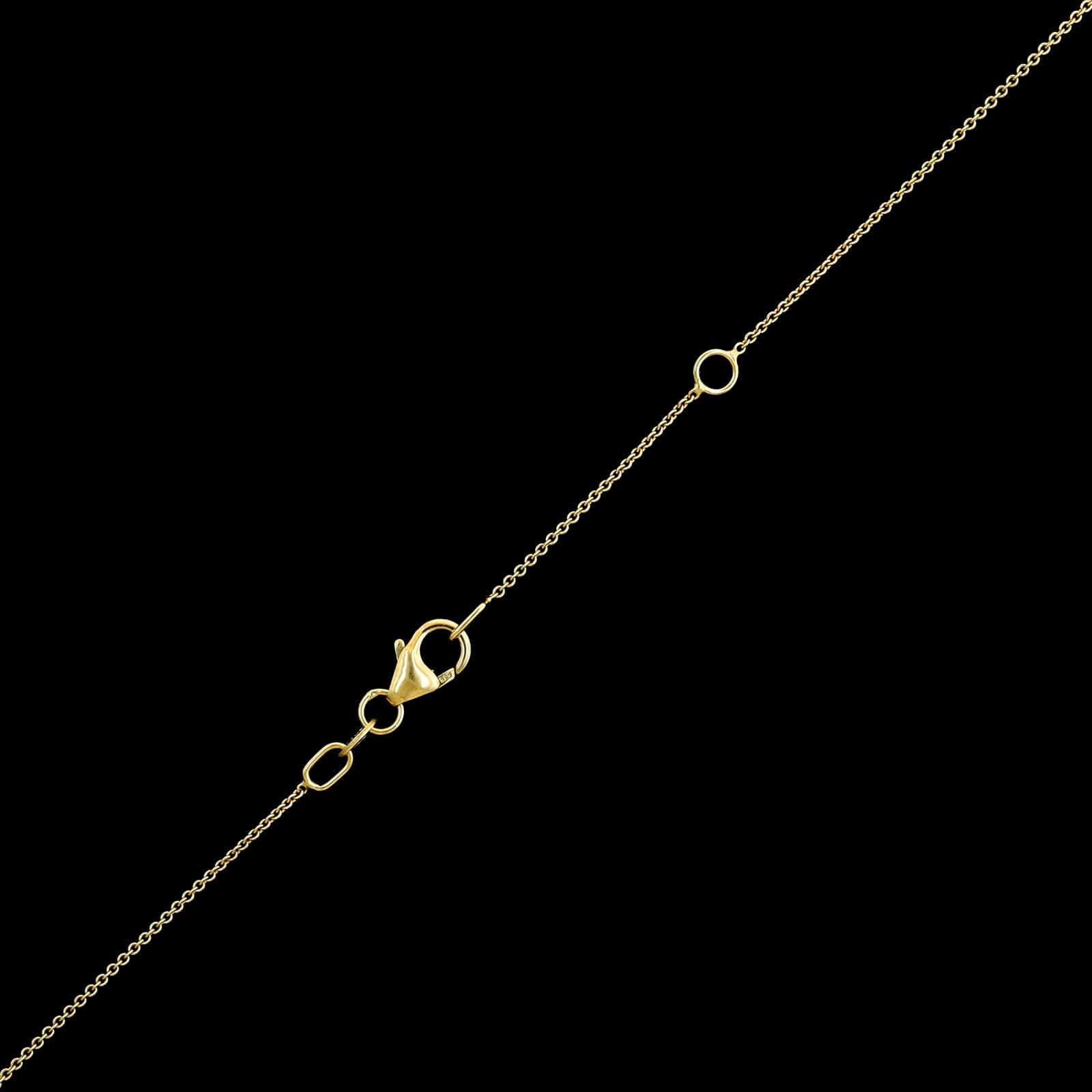 14K Yellow Gold Estate Opal Pendant Necklace - Image 3