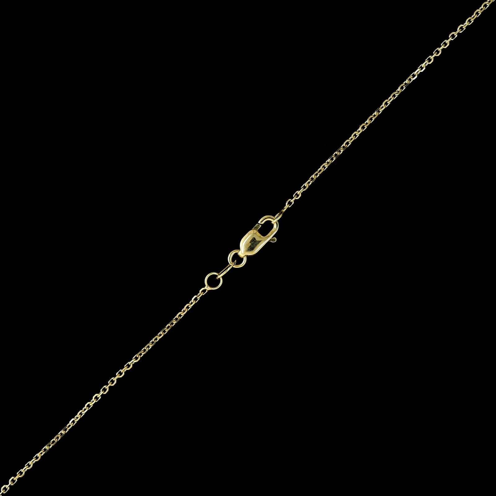 14K Yellow Gold Estate Peridot and Diamond Pendant Necklace - Image 3