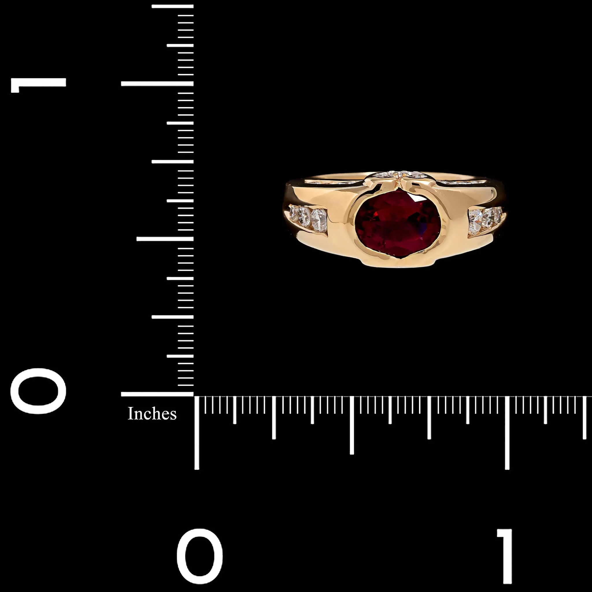 14K Yellow Gold Estate Pink Tormaline and Diamond Ring - Image 4