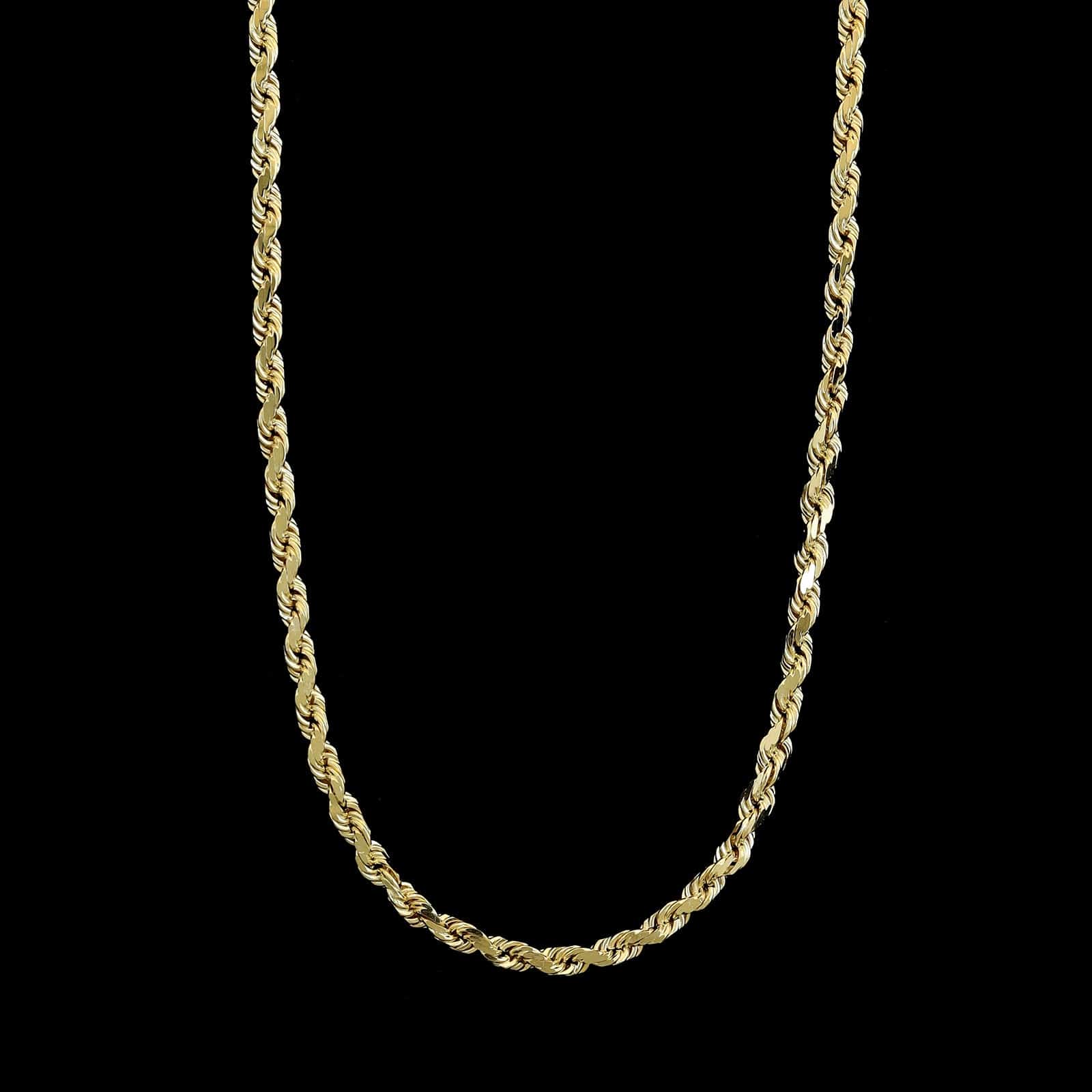 14K Yellow Gold Estate Rope Chain