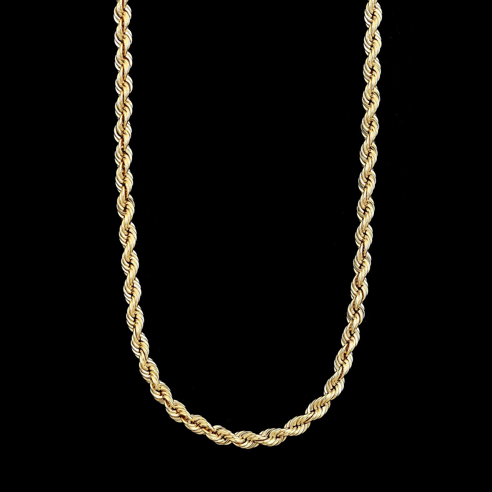 14K Yellow Gold Estate Rope Chain