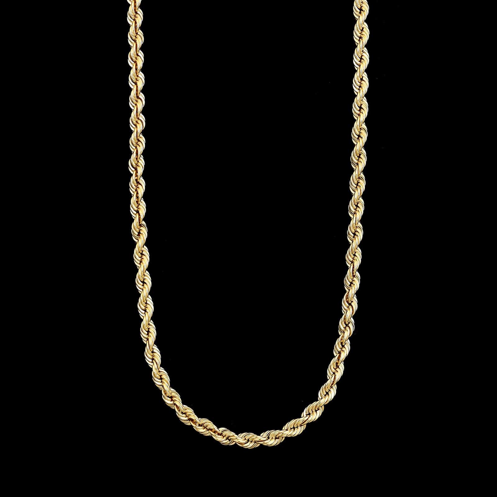 14K Yellow Gold Estate Rope Chain