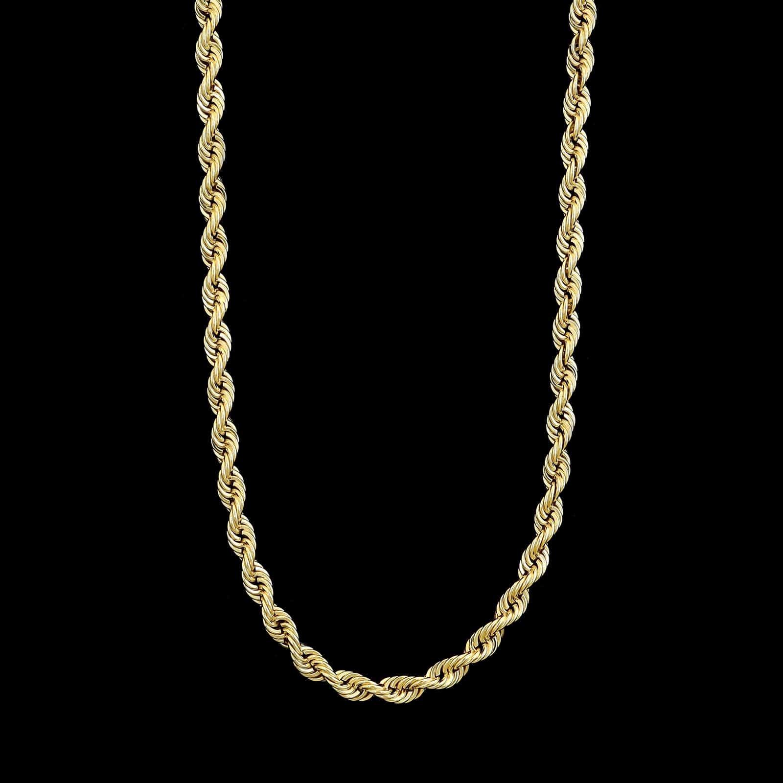 14K Yellow Gold Estate Rope Chain