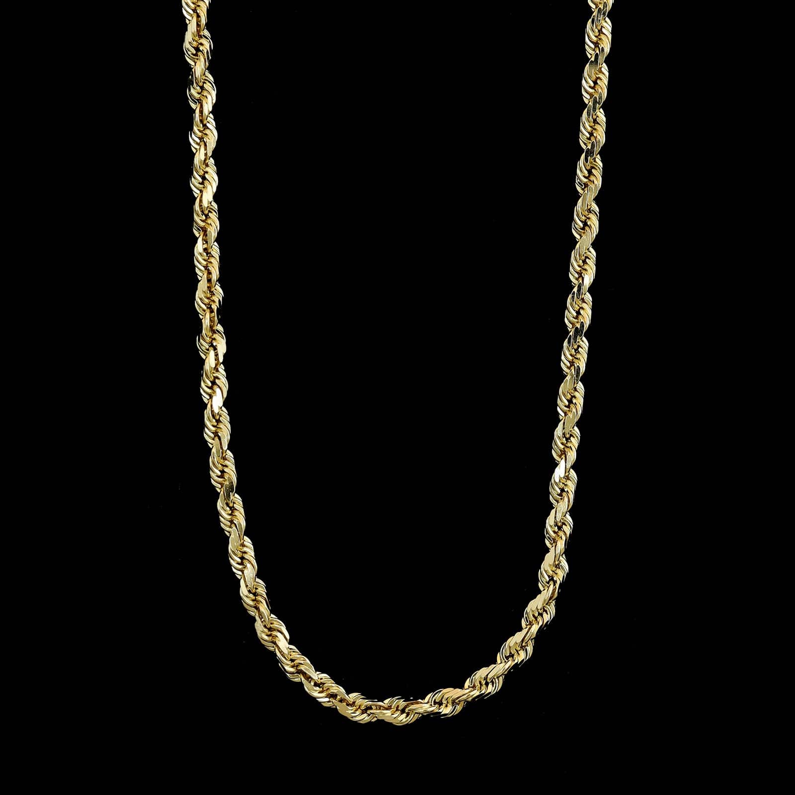 14K Yellow Gold Estate Rope Chain
