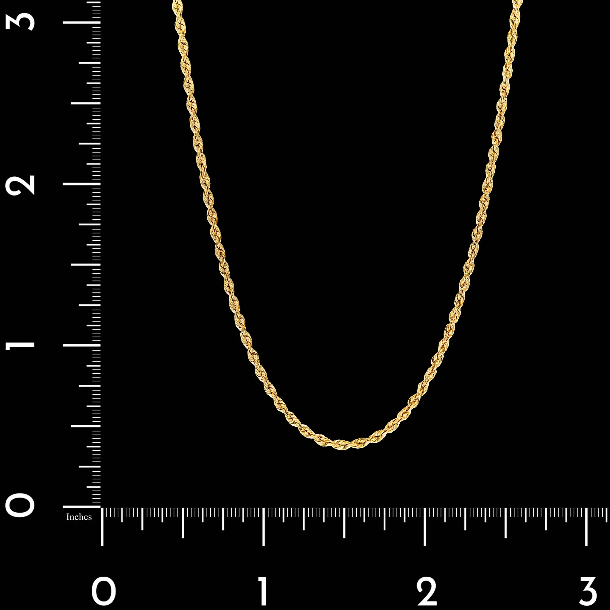 14K Yellow Gold Estate Rope Chain - Image 3