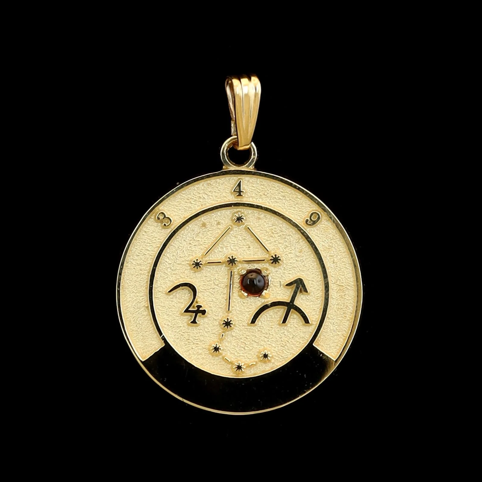 14K Yellow Gold Estate Sagittarius Zodiac Pendant