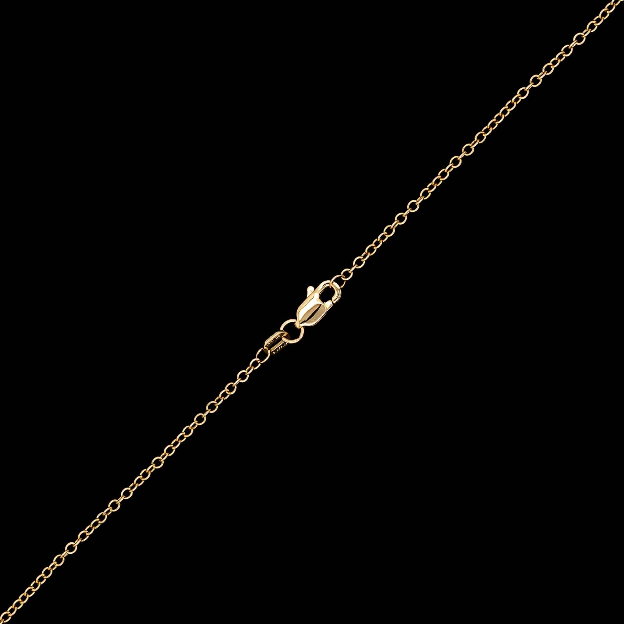 14K Yellow Gold Estate Sapphire and Diamond Necklace - Image 3