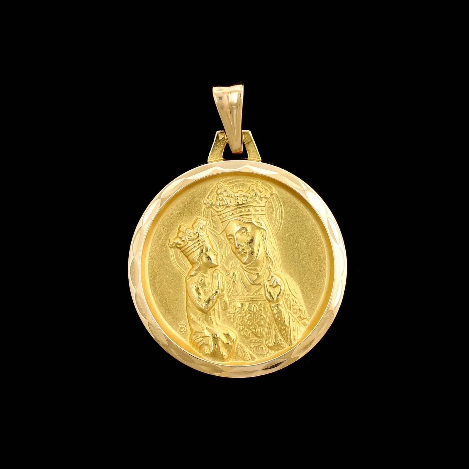 14K Yellow Gold Estate St. Ann Medal