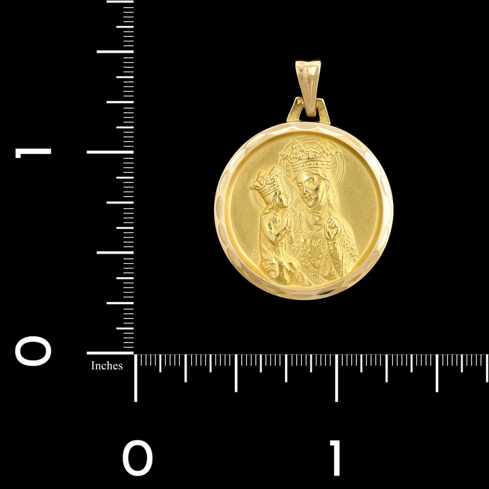 14K Yellow Gold Estate St. Ann Medal - Image 3