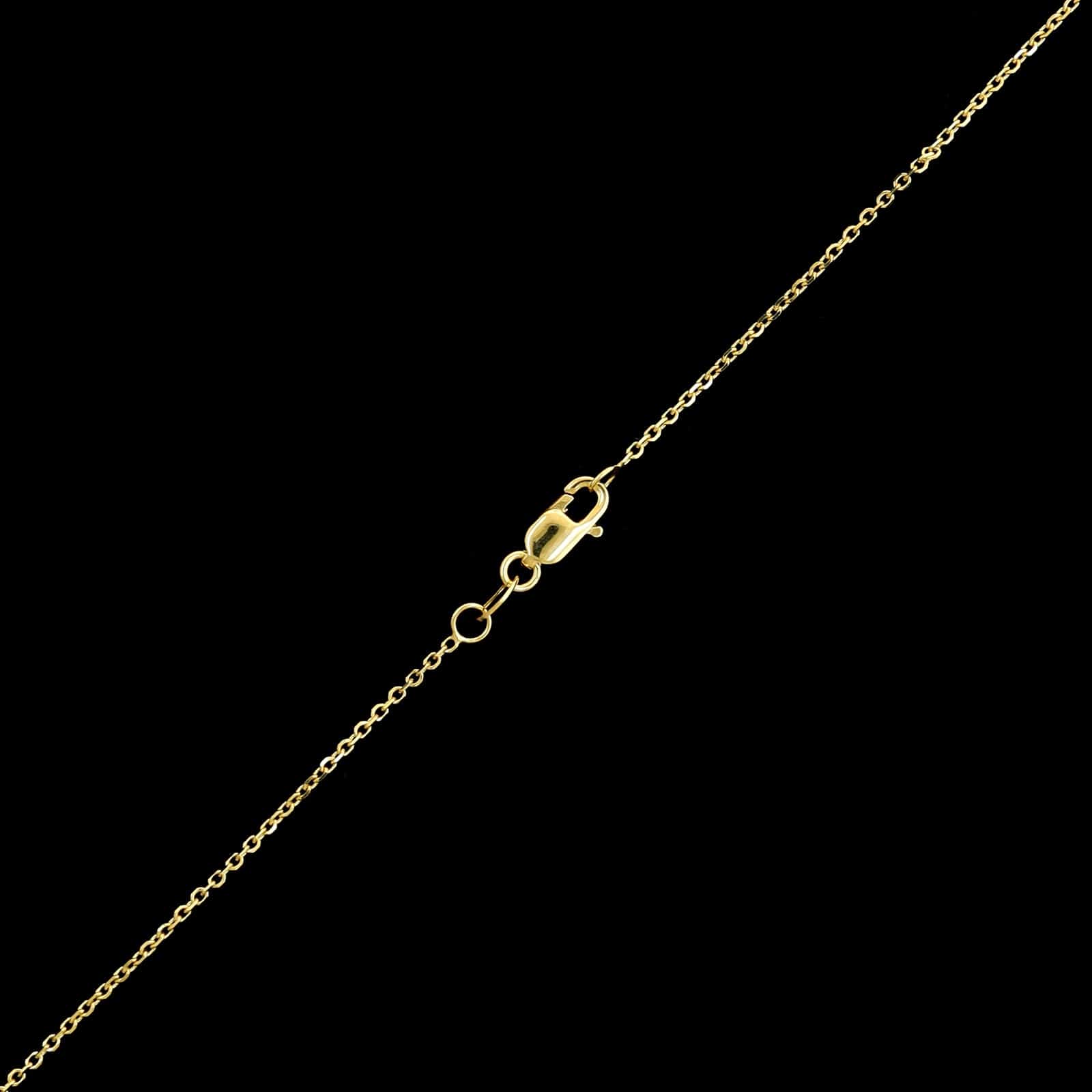 14K Yellow Gold Estate Tanzanite and Diamond Pendant Necklace - Image 3