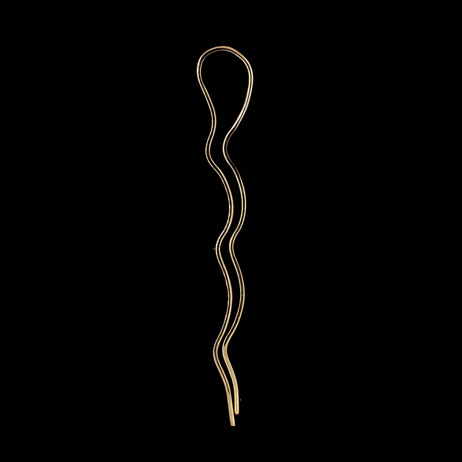 14K Yellow Gold Estate Tie Bar - Image 2