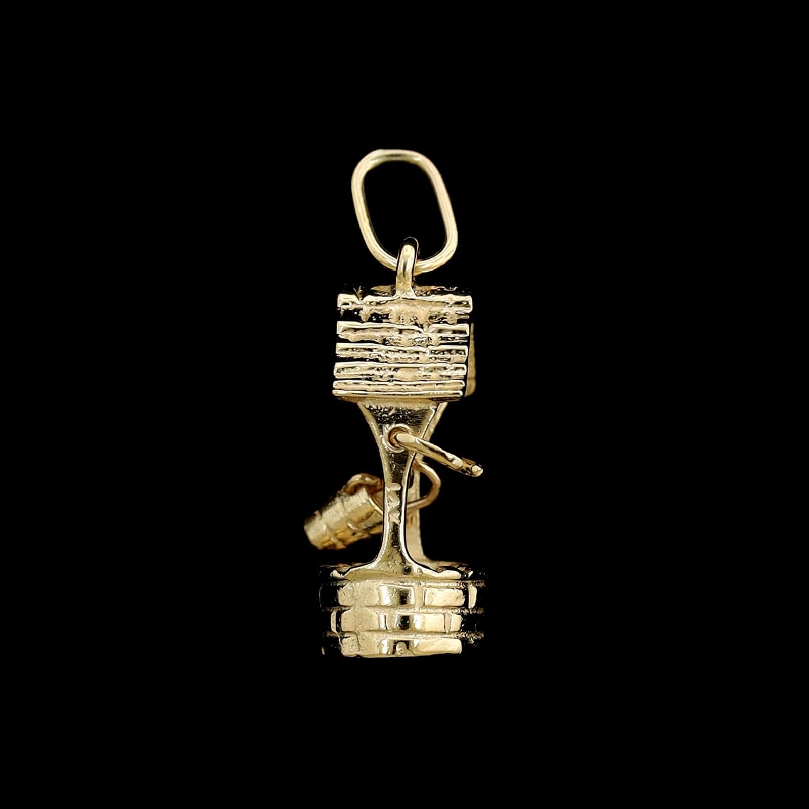 14K Yellow Gold Estate Water Well Charm - Image 2