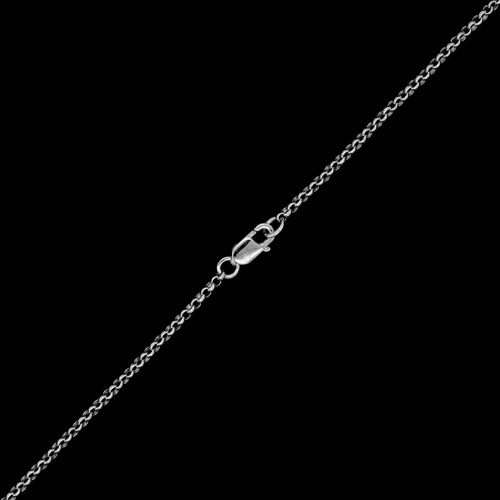 18K Two-tone Gold Estate Diamond Circle Pendant Necklace - Image 3
