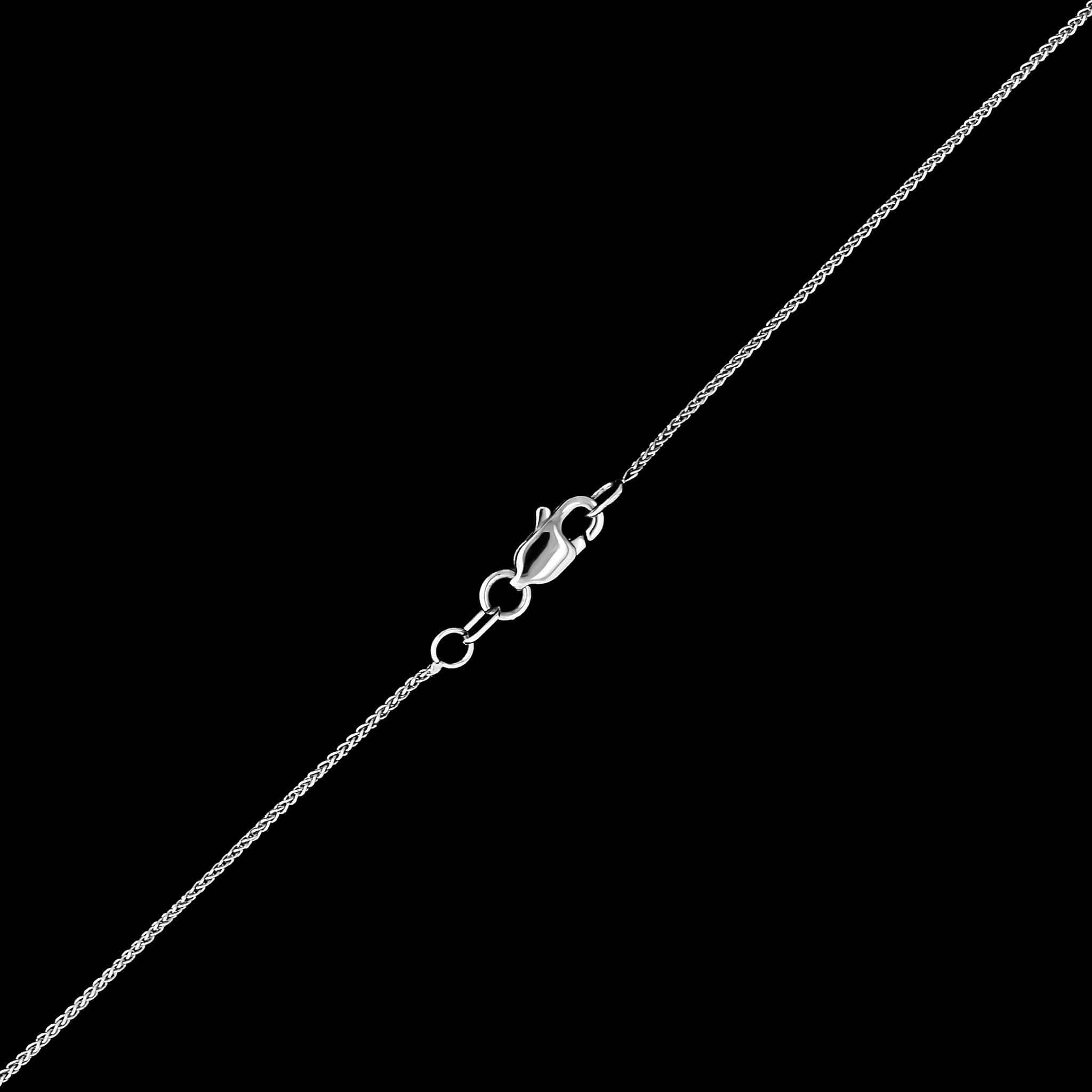 18K White Gold Diamond Heart Pendant Necklace - Image 3
