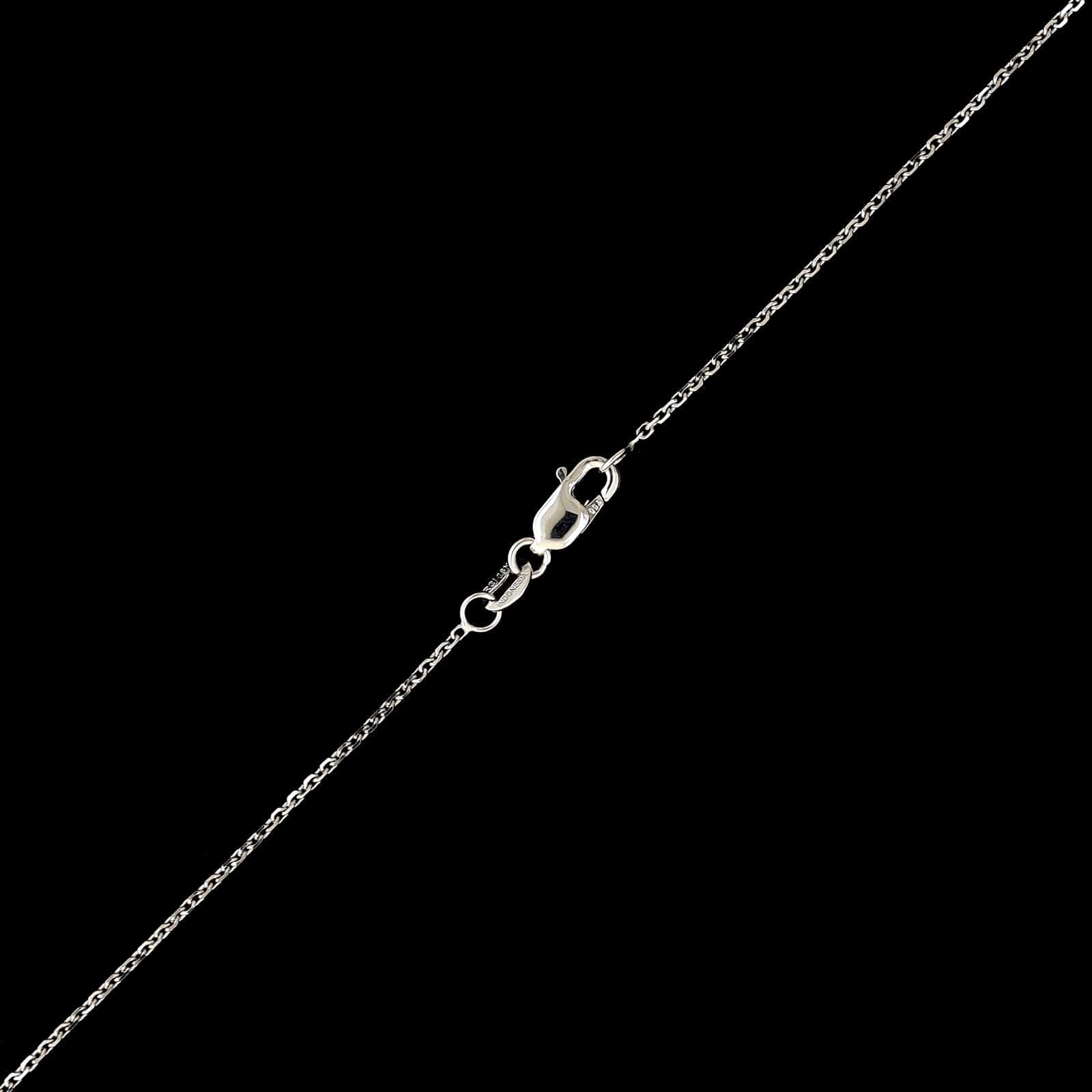 18K White Gold Estate Alexandrite and Diamond Pendant Necklace - Image 3