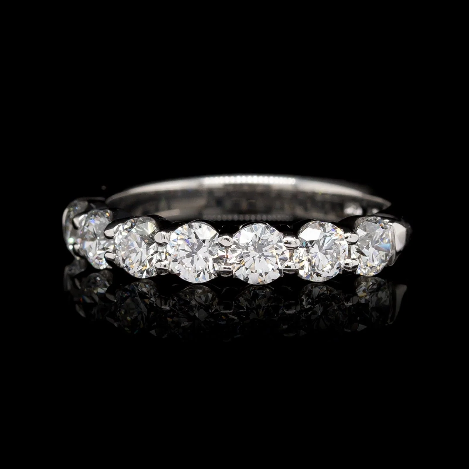 18K White Gold Estate Diamond Band