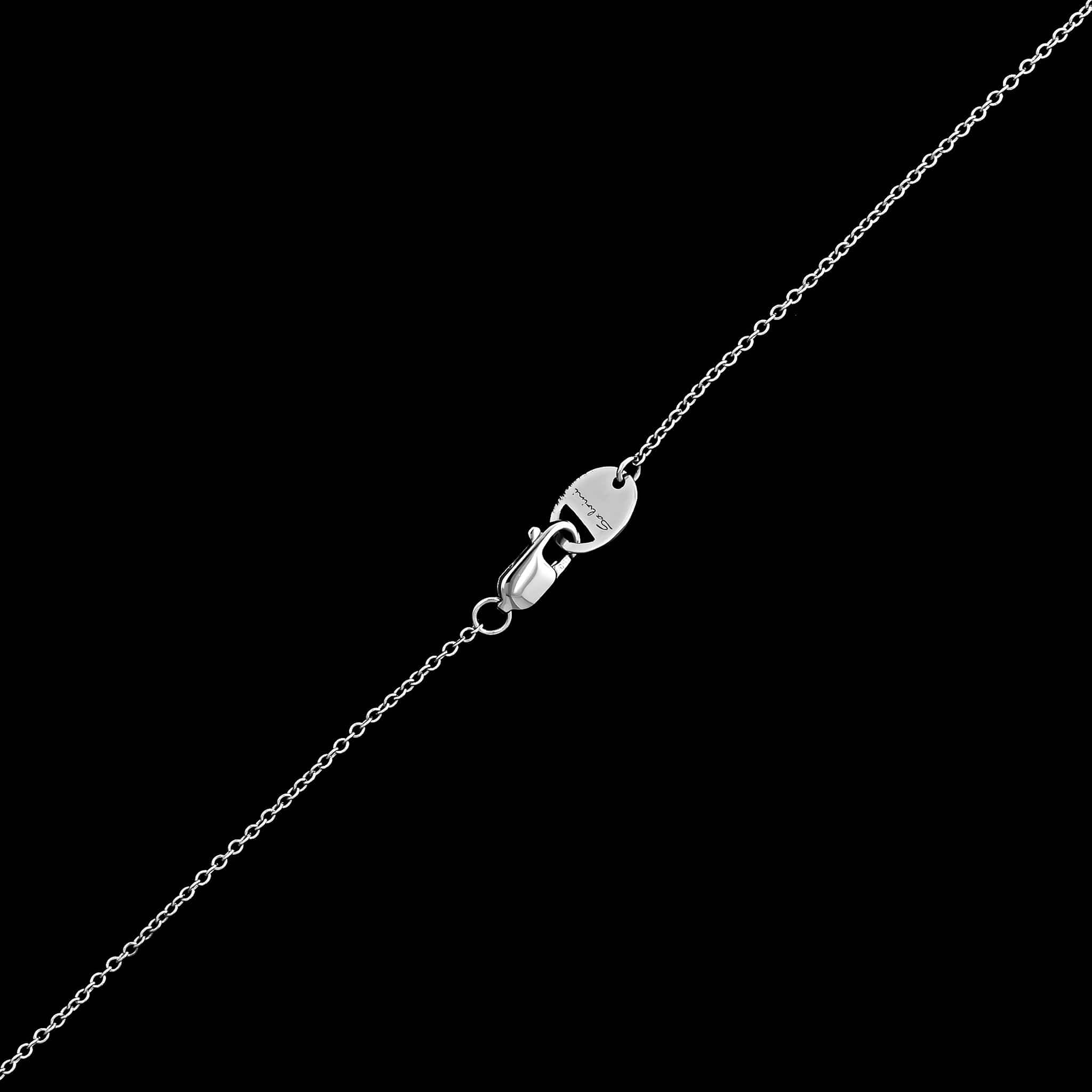 18K White Gold Estate Diamond Necklace - Image 3