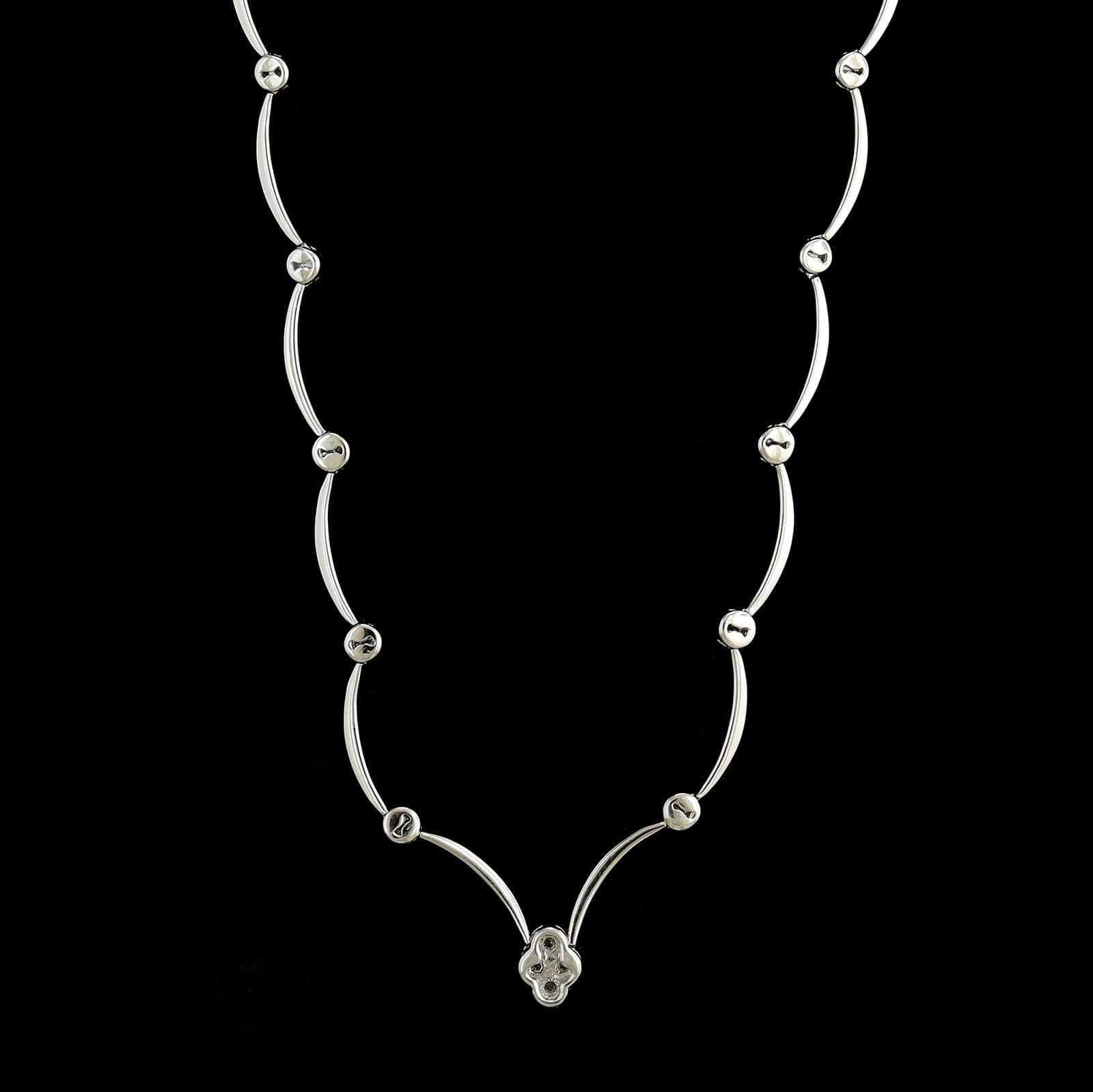 18K White Gold Estate Diamond Necklace - Image 2