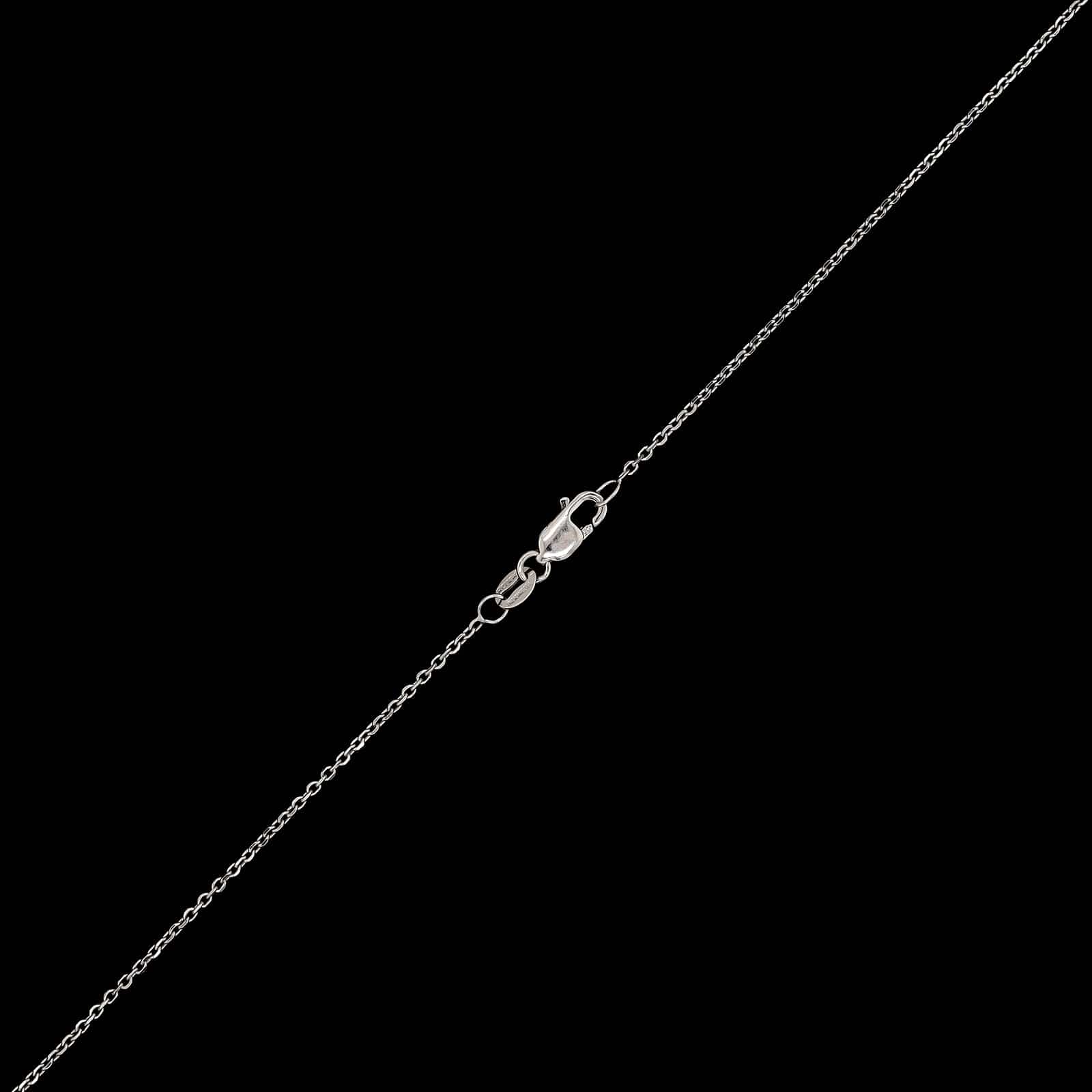 18K White Gold Estate Diamond Open Heart Pendant Necklace - Image 3