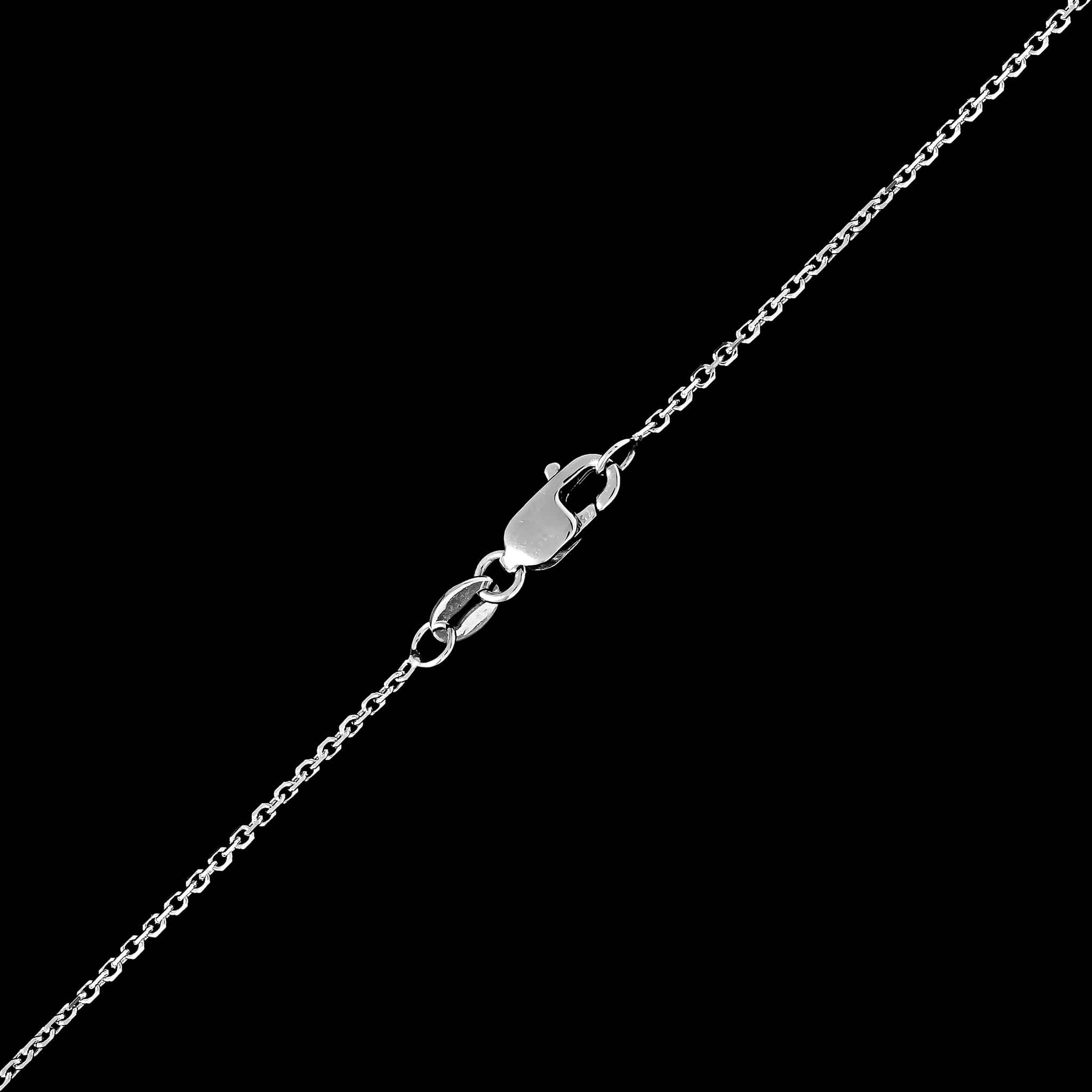 18K White Gold Estate Diamond Pendant Necklace - Image 3