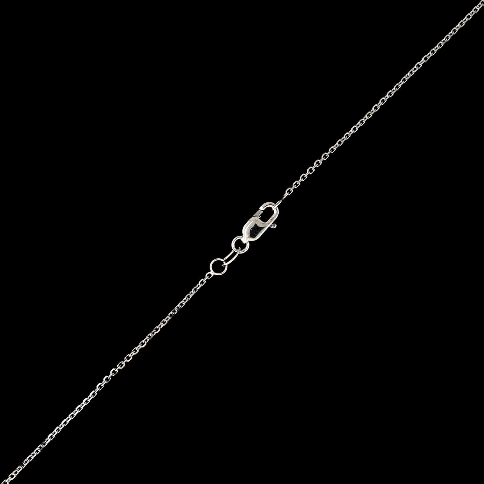 18K White Gold Estate Diamond Pendant Necklace - Image 3