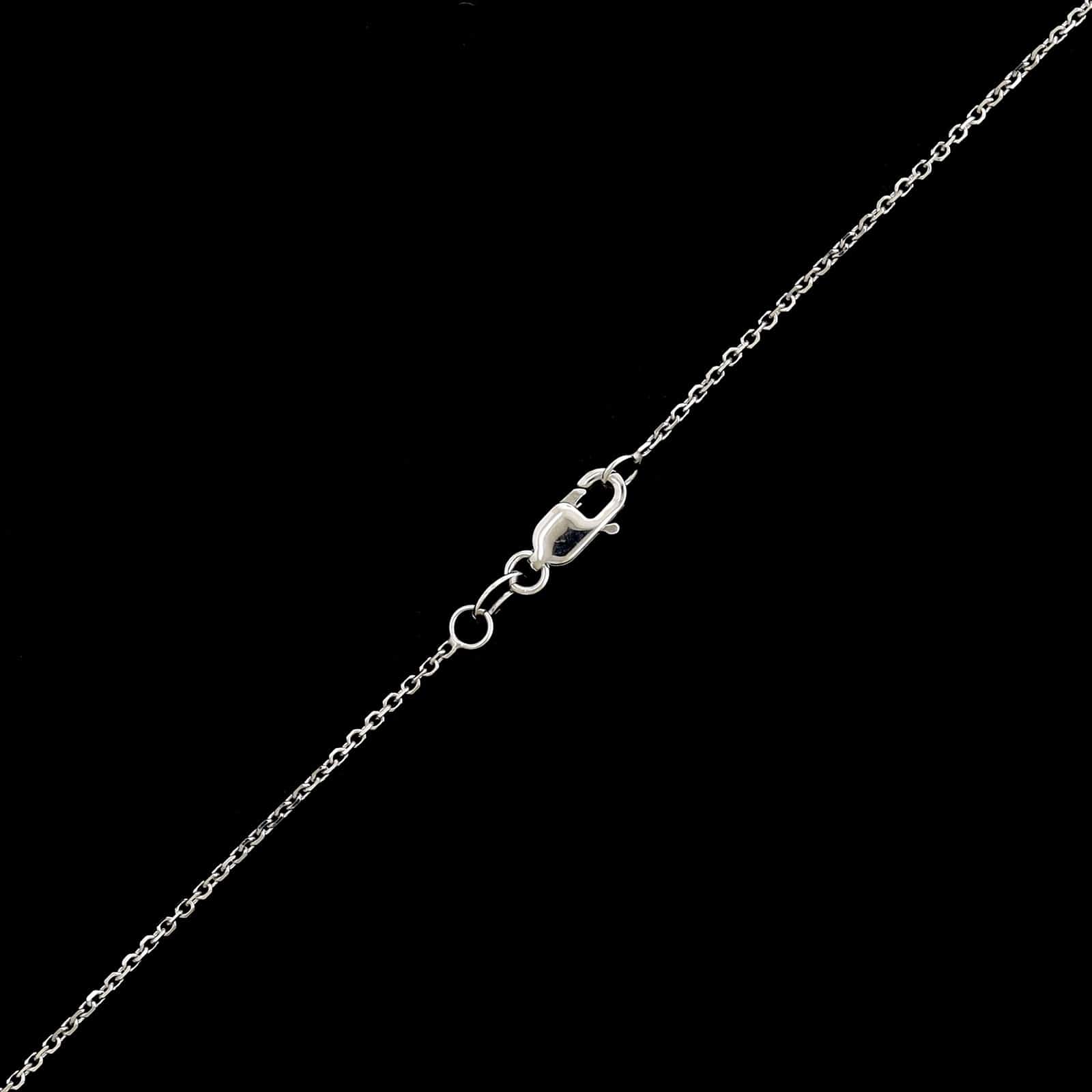18K White Gold Estate Emerald and Diamond Necklace - Image 3