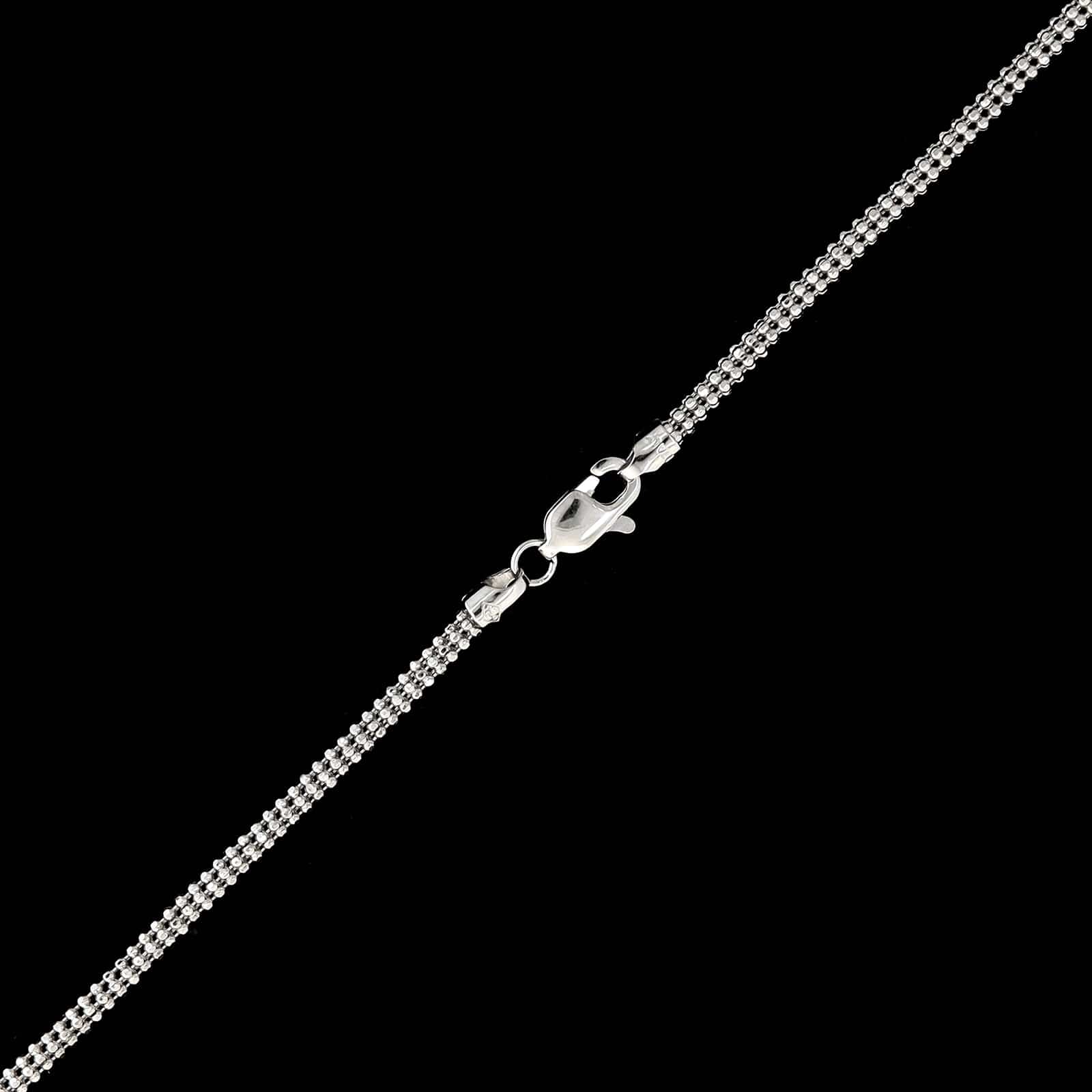 18K White Gold Estate Fancy Link Necklace - Image 2