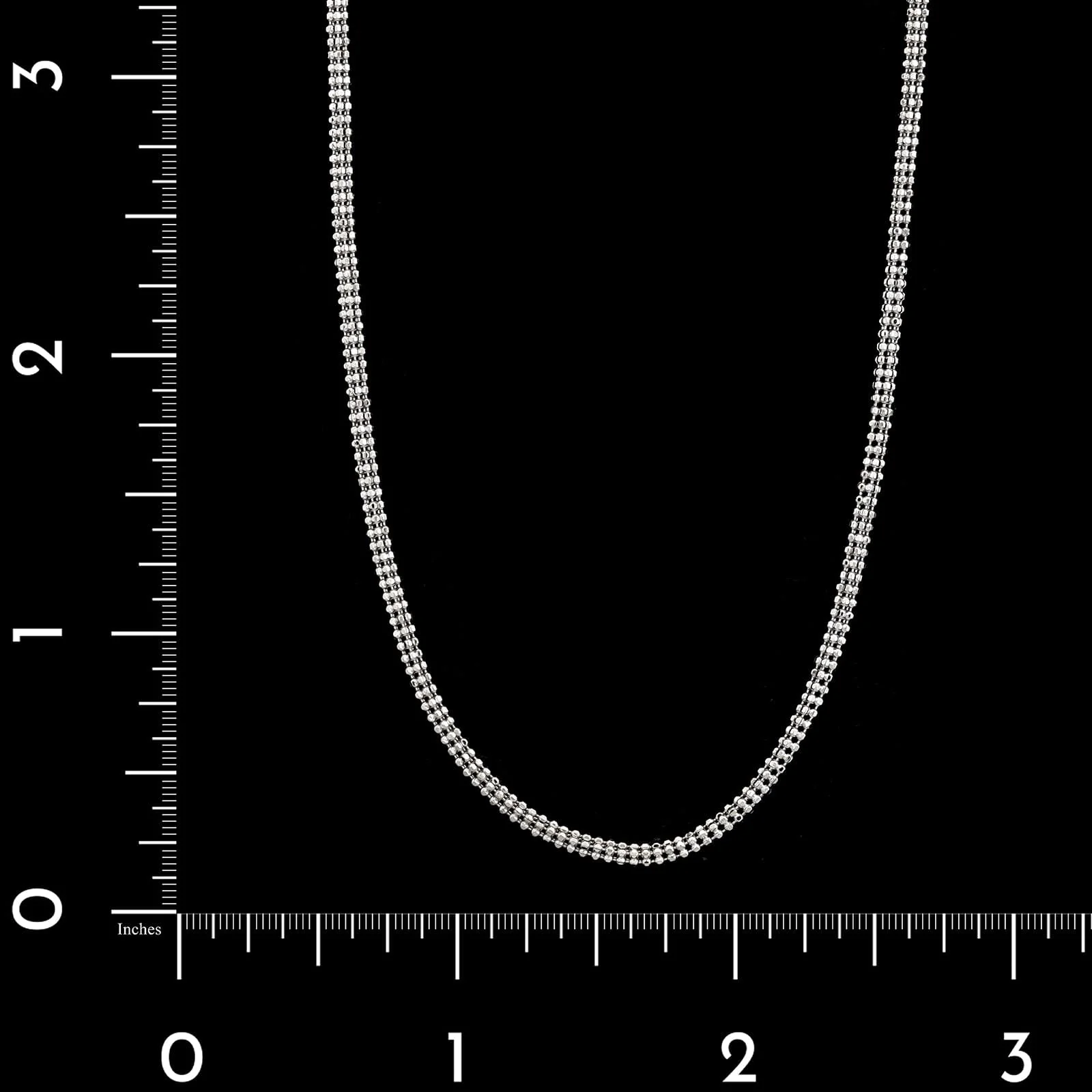 18K White Gold Estate Fancy Link Necklace - Image 3