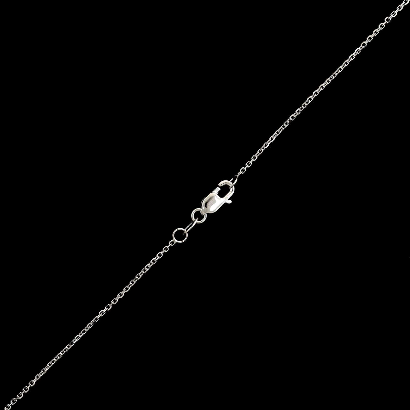 18K White Gold Estate Pearl and Diamond Pendant Necklace - Image 3