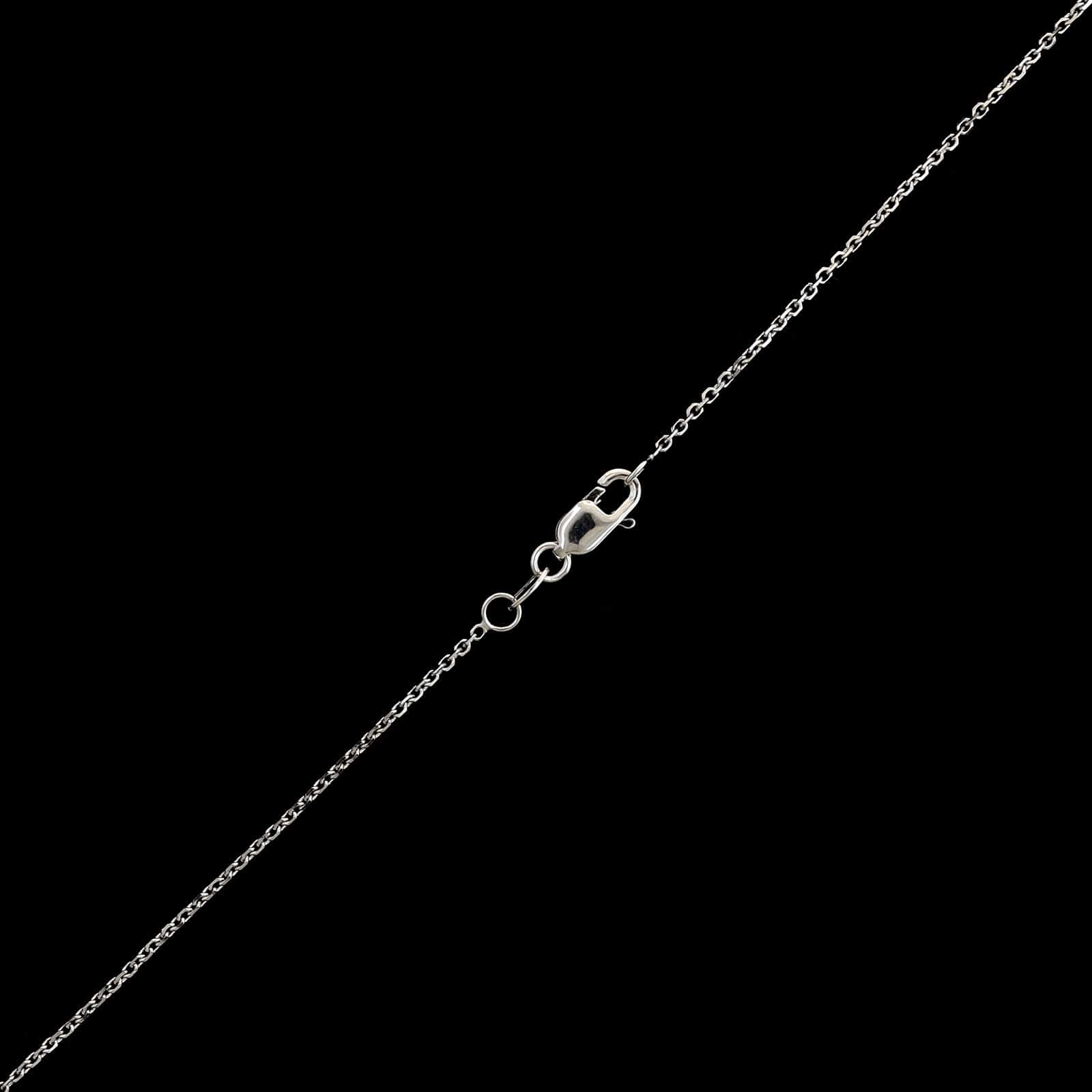 18K White Gold Estate Vintage Style Diamond Pendant Necklace&nbsp; - Image 3