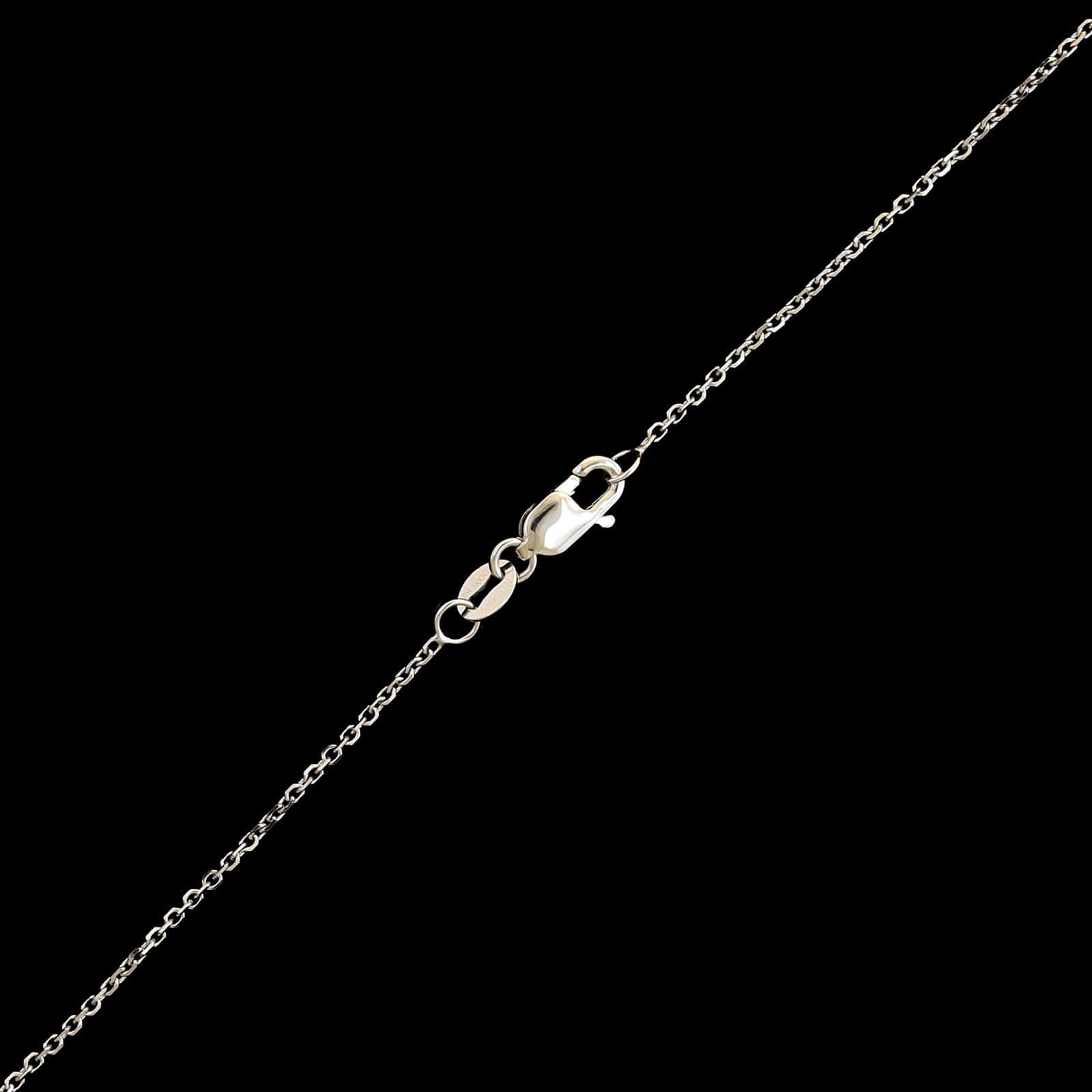 18K White Gold Estate Yellow Sapphire and Diamond Pendant Necklace - Image 3