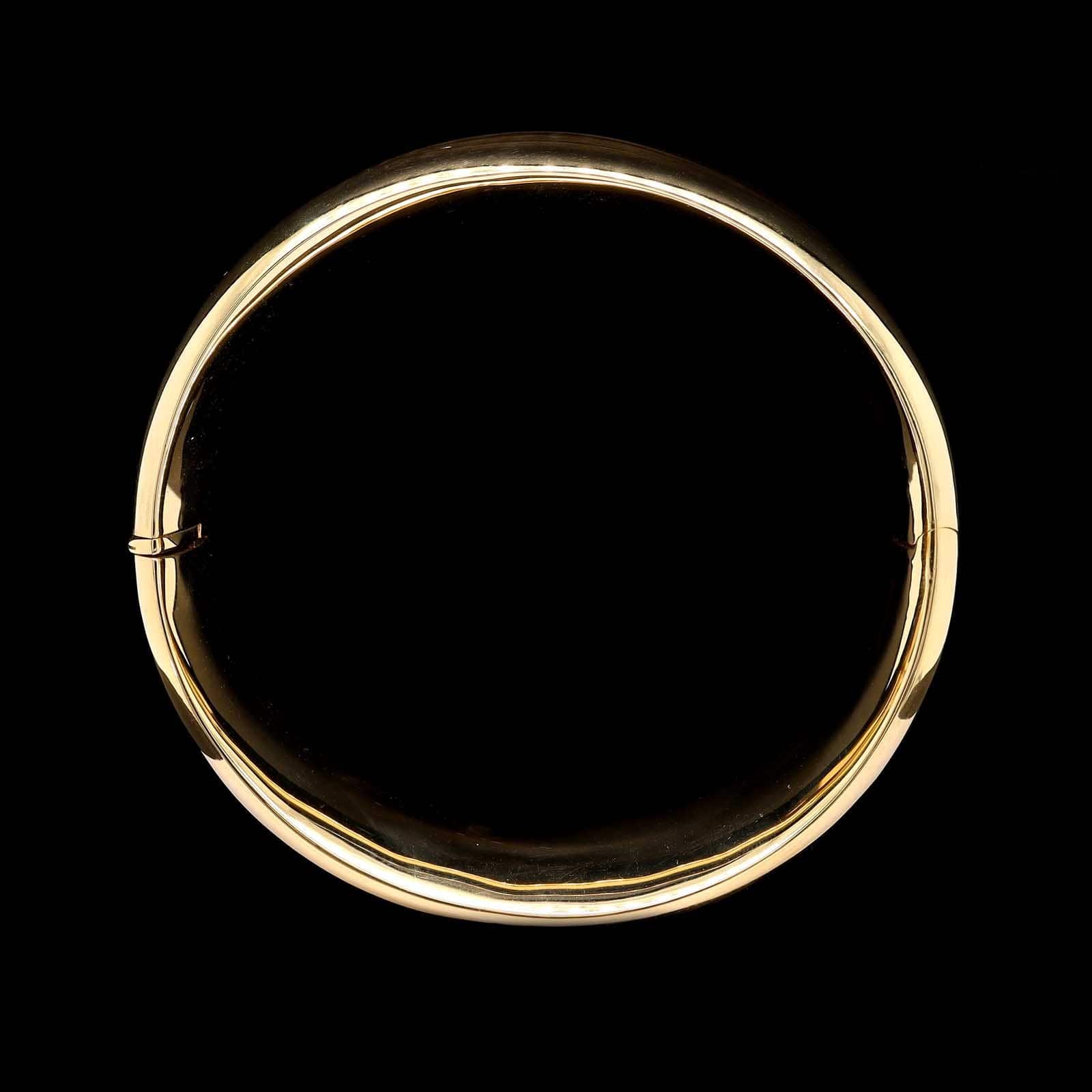 18K Yellow Gold Estate Bangle Bracelet - Image 3