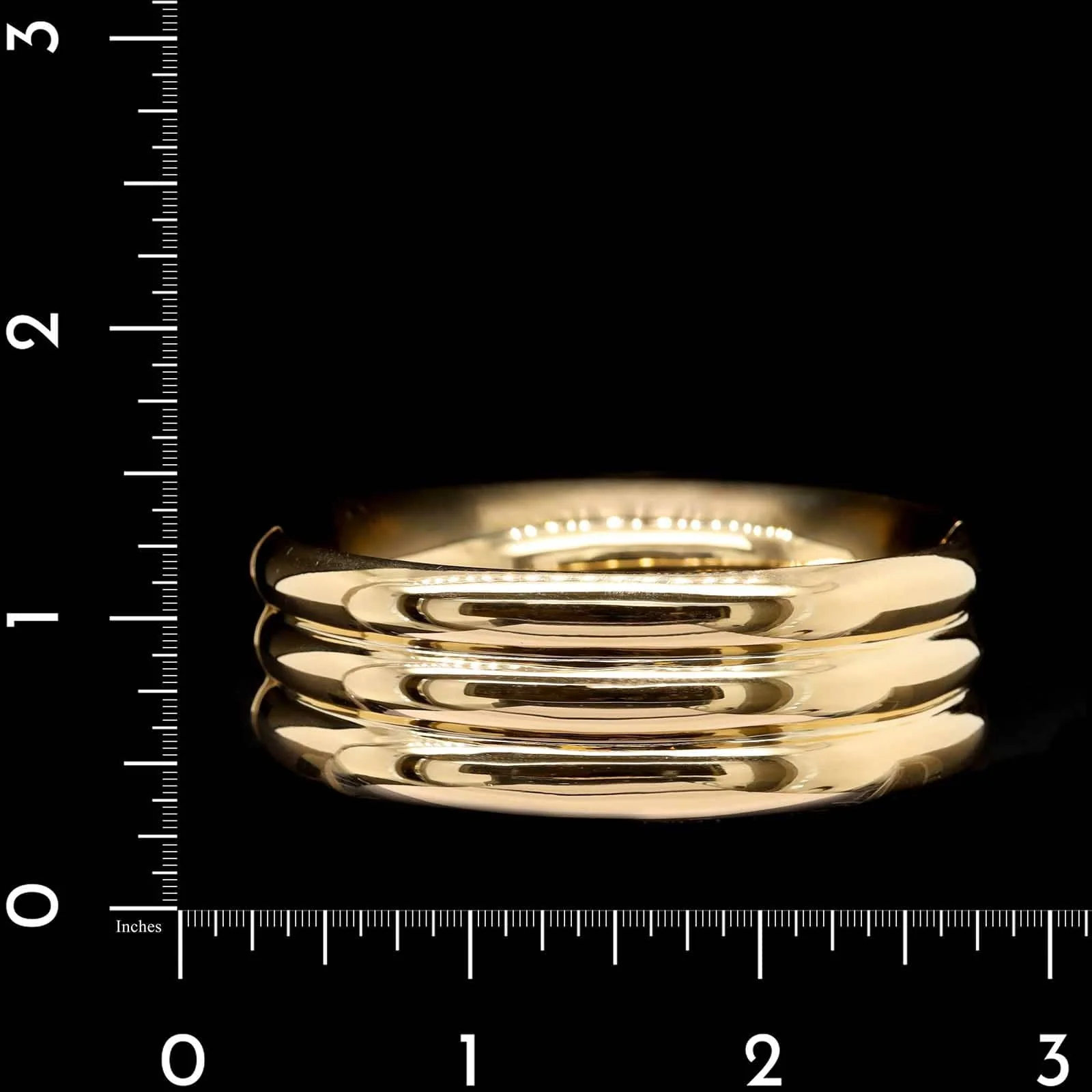 18K Yellow Gold Estate Bangle Bracelet - Image 4